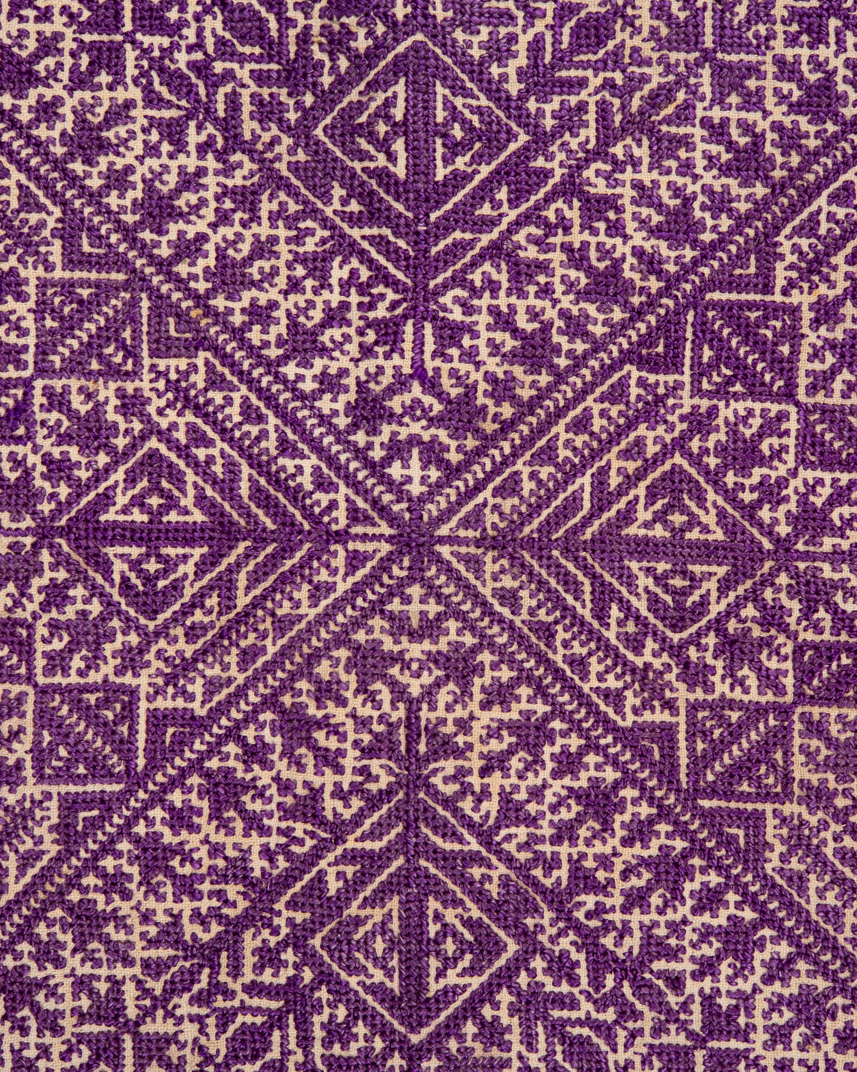 Antique Embroidery from Fez Morocco, Early 20th Century. In Fair Condition For Sale In Istanbul, TR