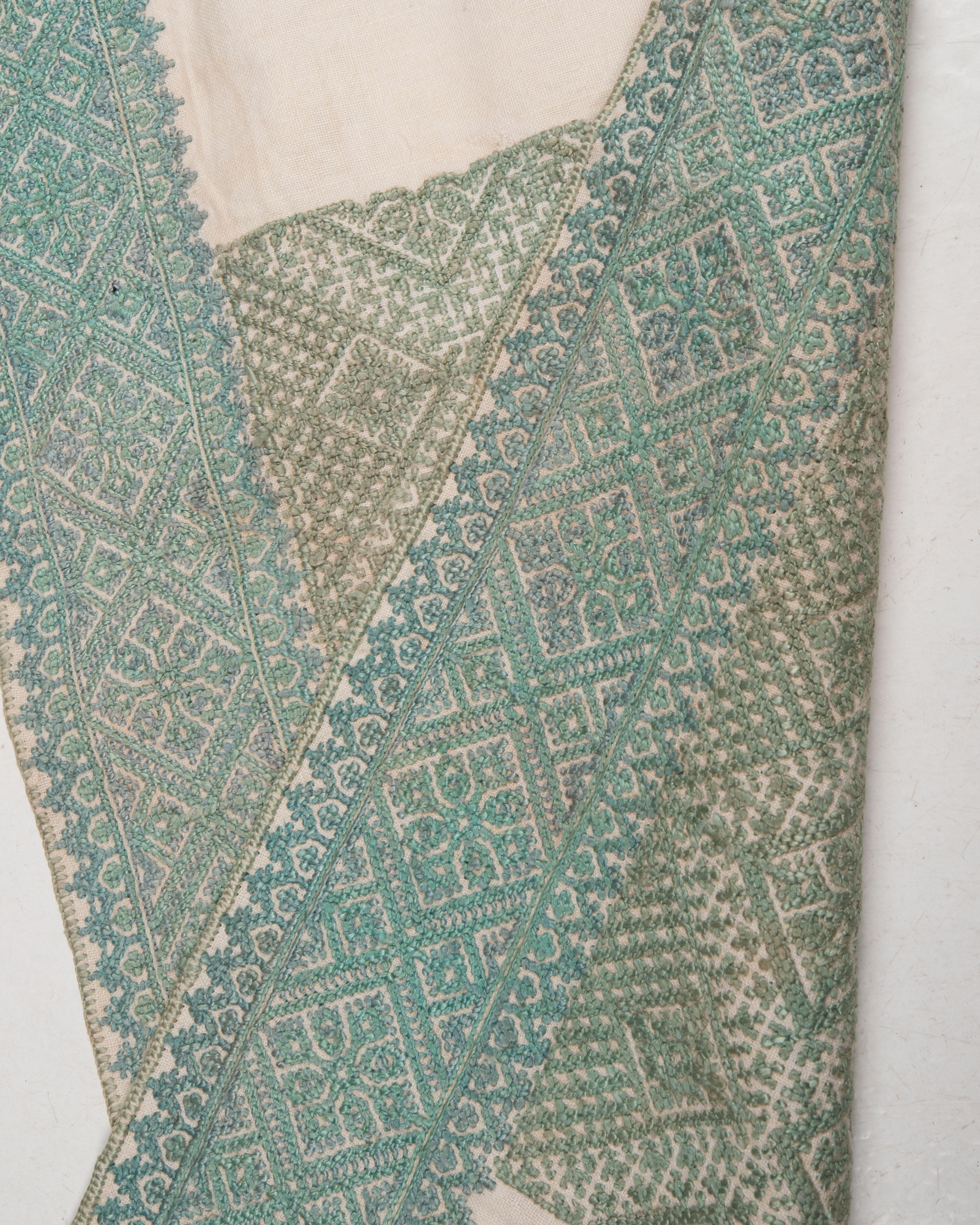 Antique Embroidery from Fez Morocco, Early 20th Century. In Fair Condition For Sale In Istanbul, TR
