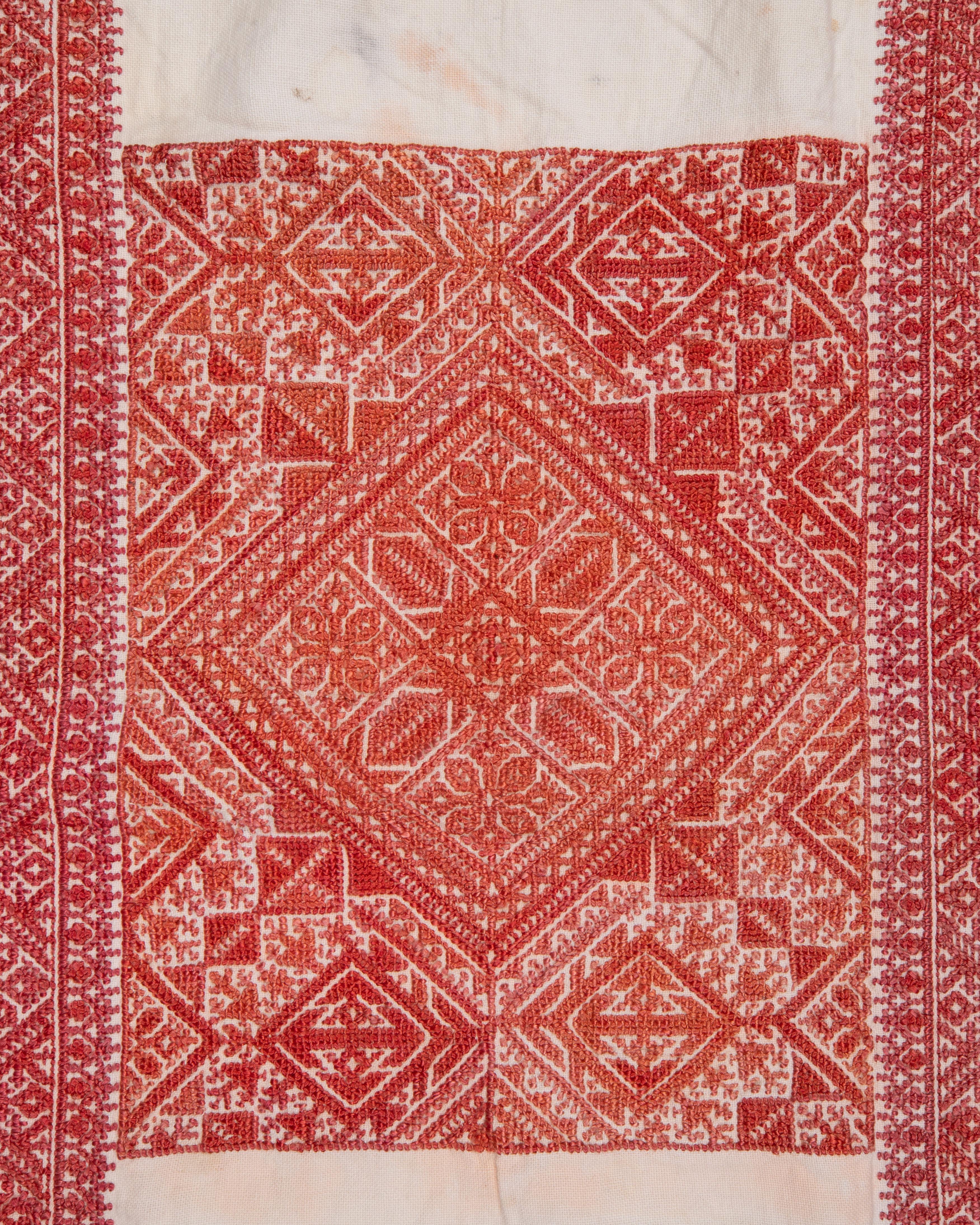 Antique Embroidery from Fez Morocco, Early 20th Century. In Fair Condition For Sale In Istanbul, TR