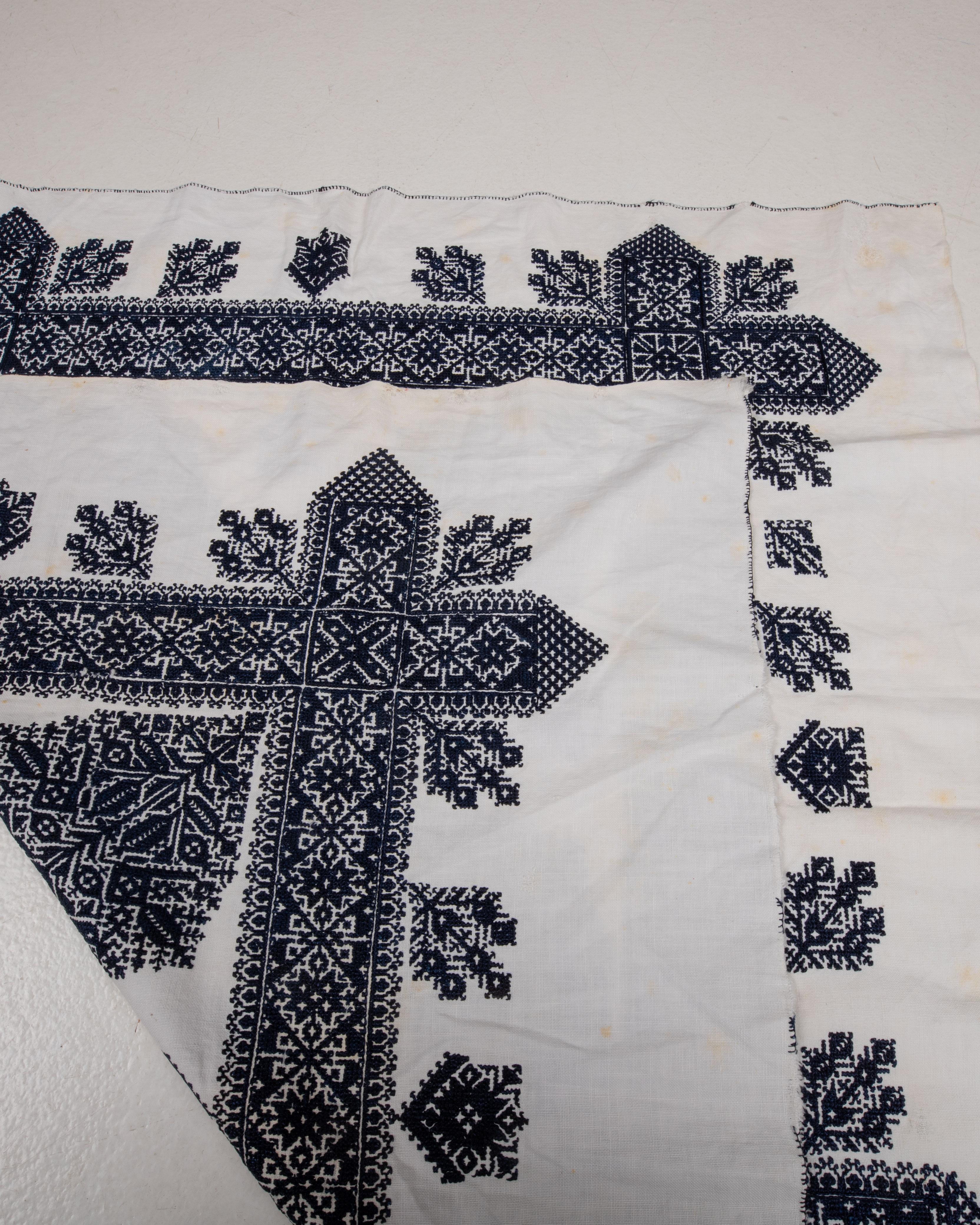 Antique Embroidery from Fez Morocco, Early 20th Century. In Fair Condition For Sale In Istanbul, TR