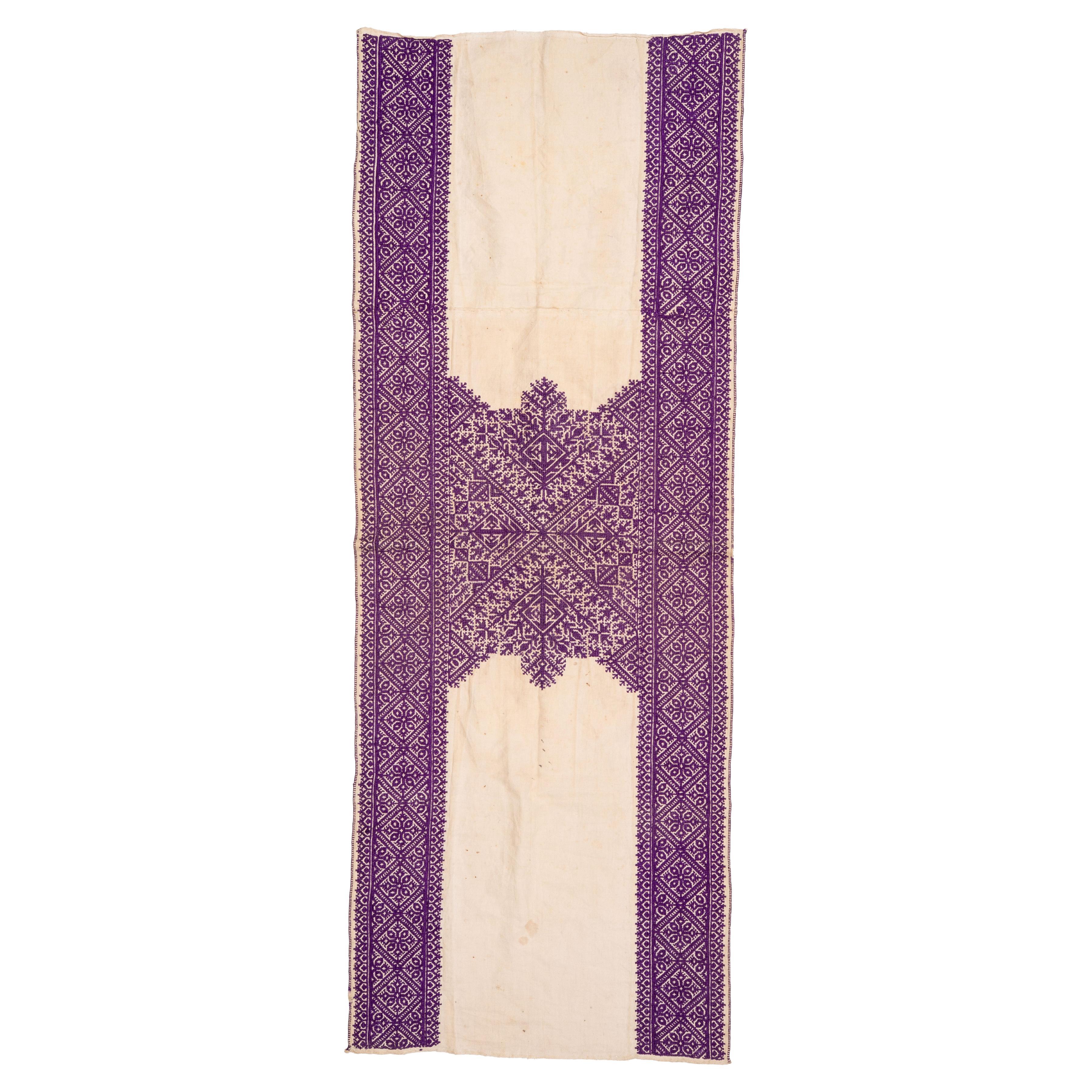 Antique Embroidery from Fez Morocco, Early 20th Century. For Sale