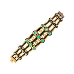 Bracciale con smeraldo antico