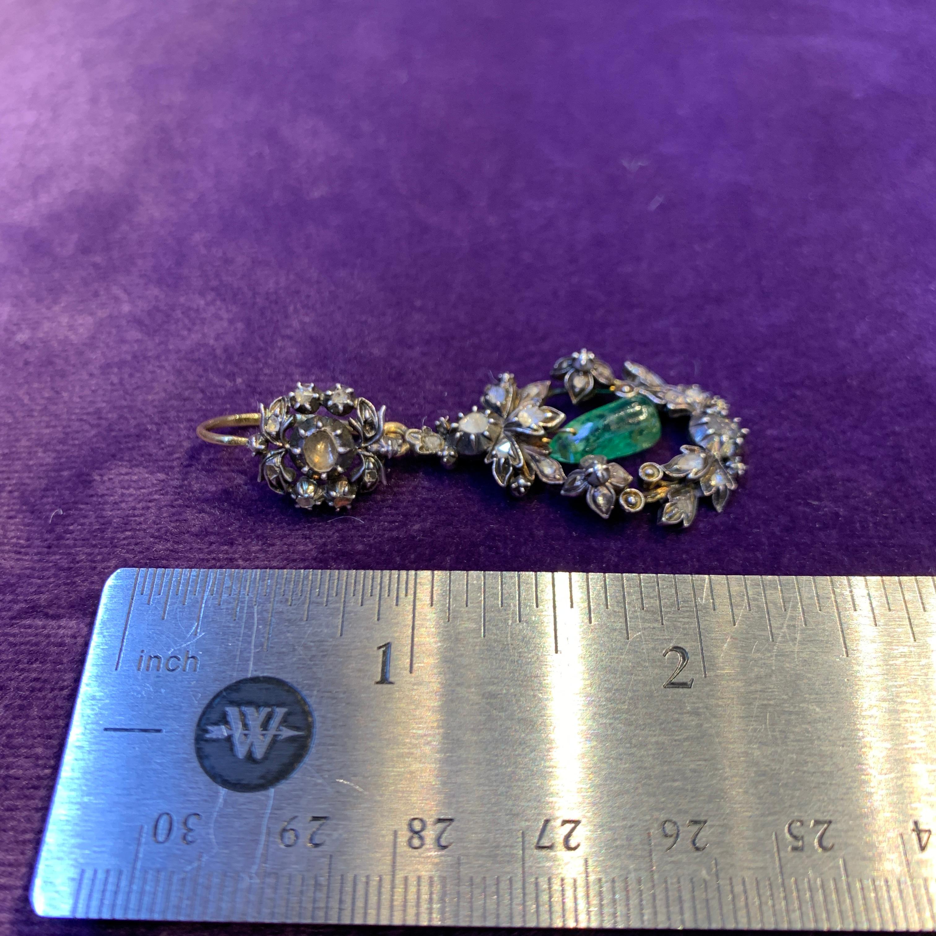 Boucles d'oreilles Antiquities Emerald en vente 2