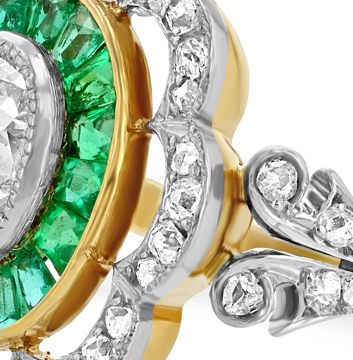 Women's Antique Emerald Ring For Sale