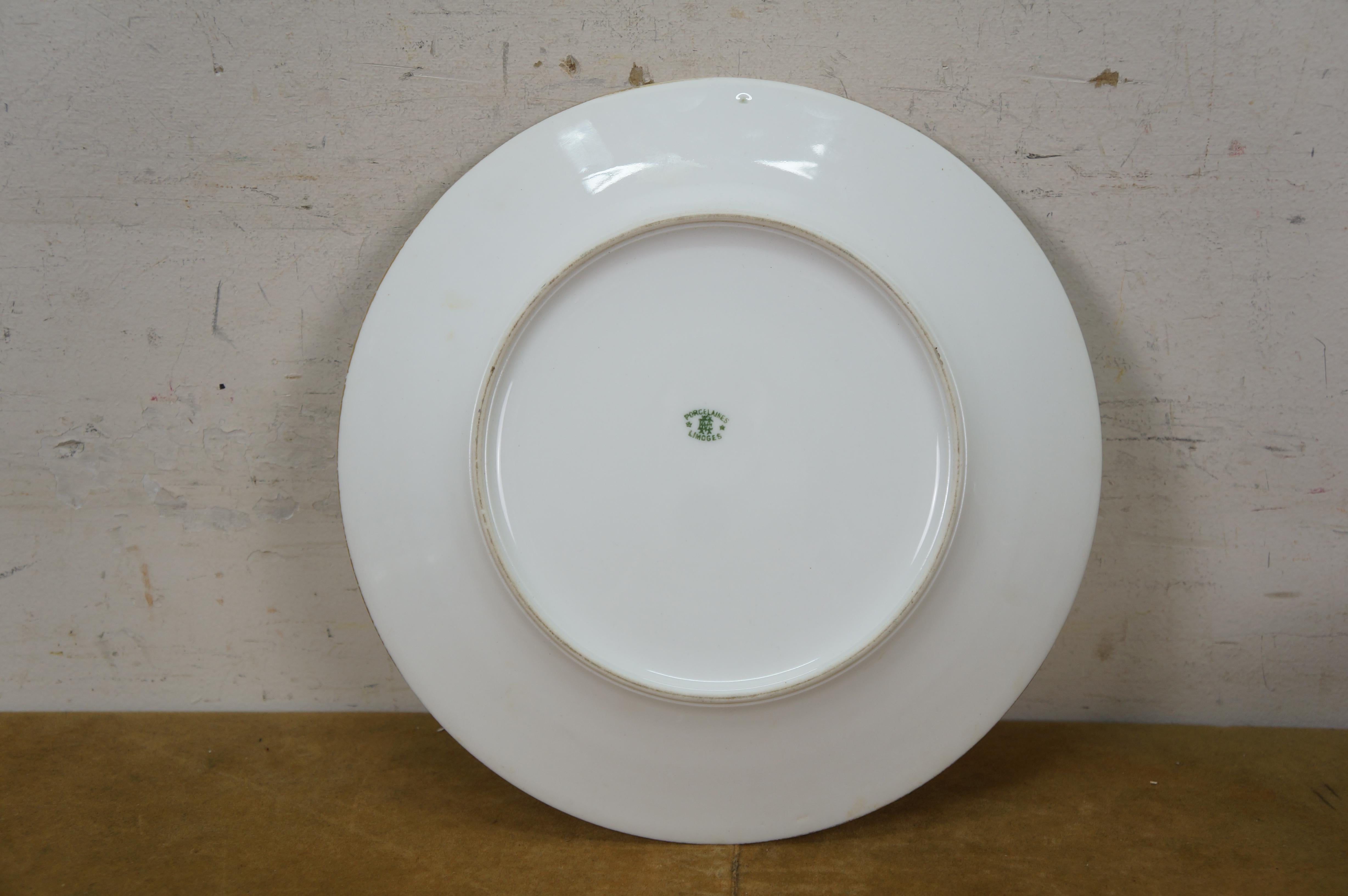 Antike Emil Madesclaire French Limoges Berry Abtropfschale & Unterteller im Angebot 5