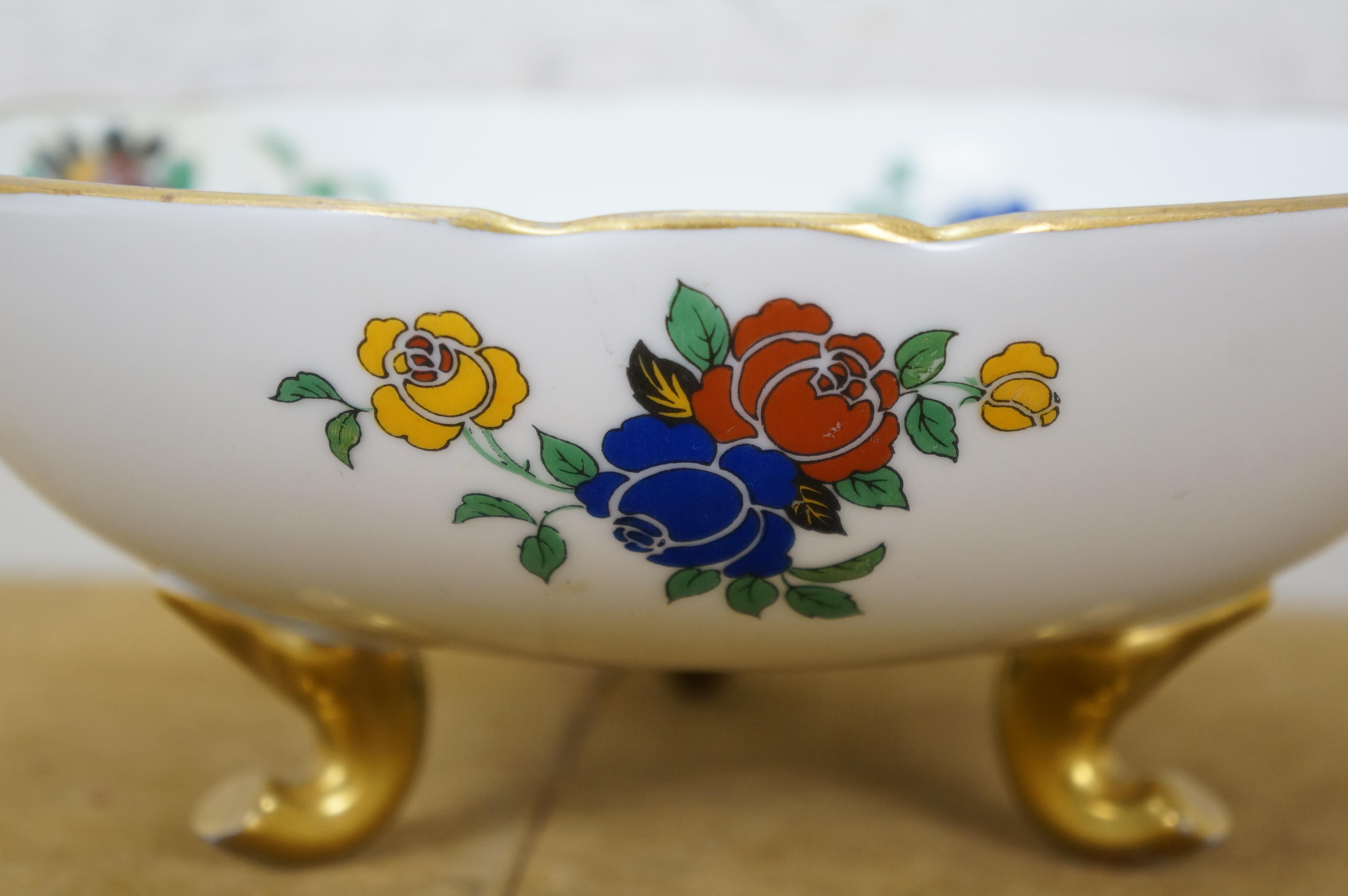 Antike Emil Madesclaire French Limoges Berry Abtropfschale & Unterteller im Angebot 4