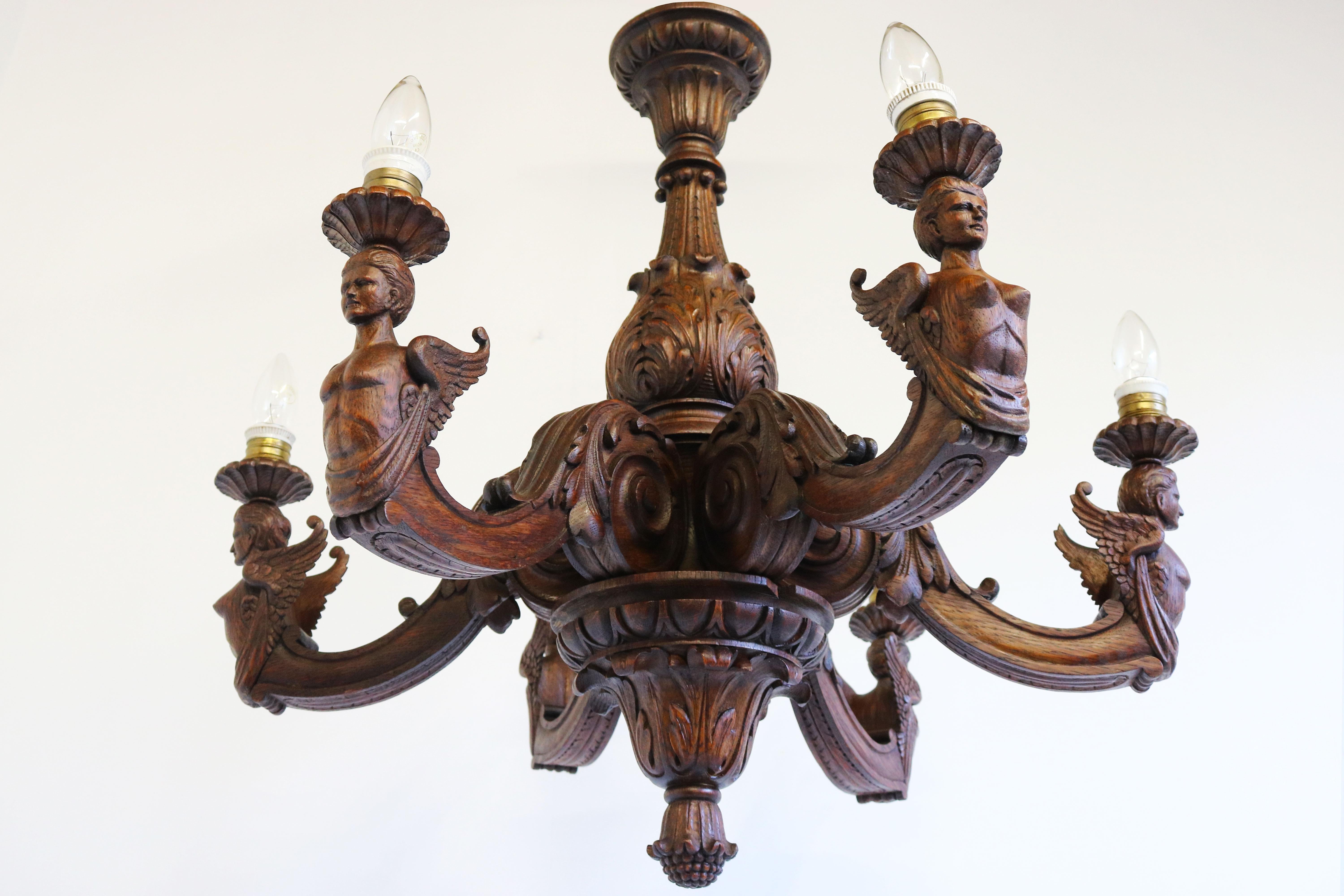 antique solid brass chandelier