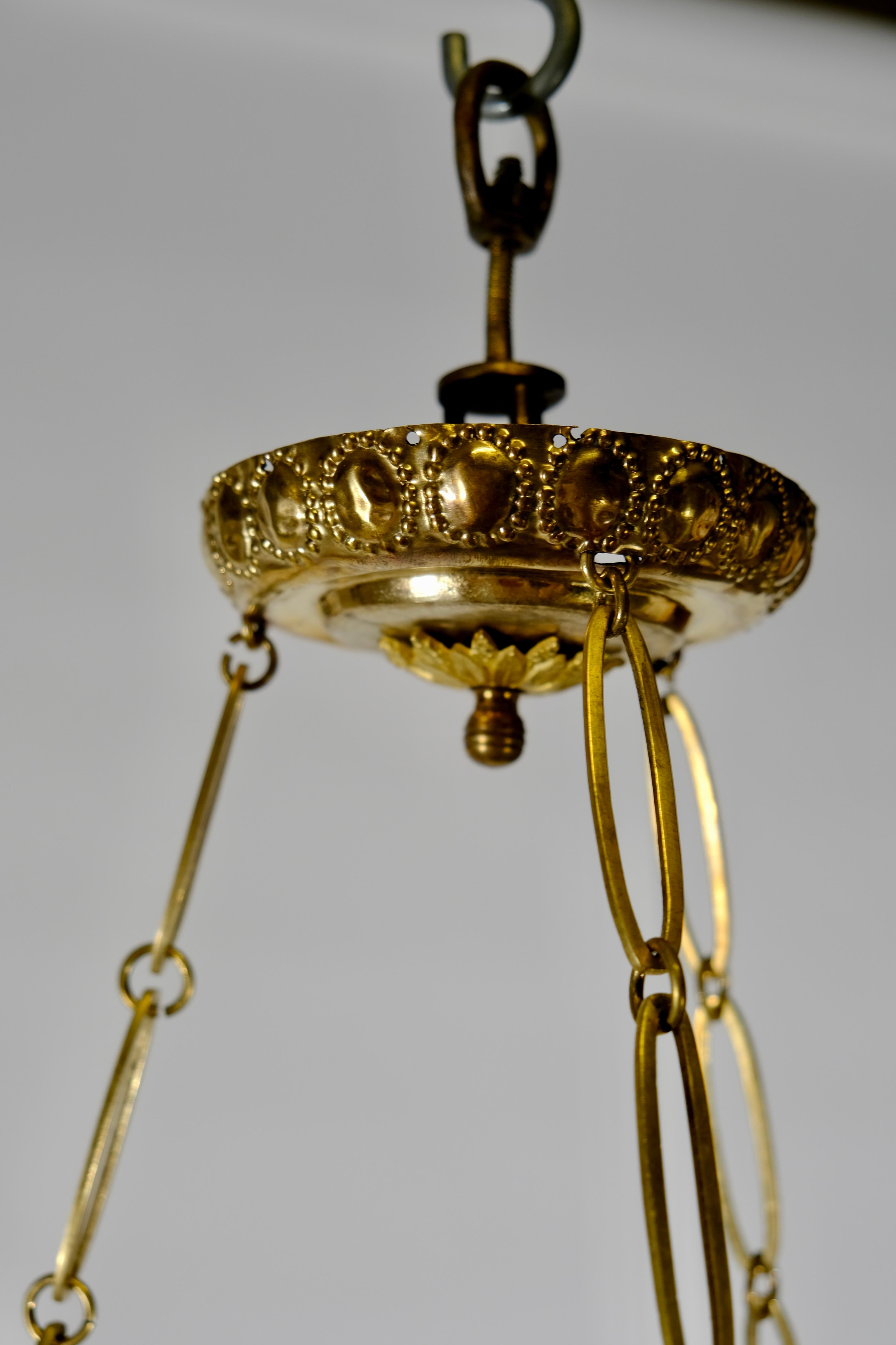 Antique Empire 9 Light Chandelier, Made circa 1820 For Sale 3