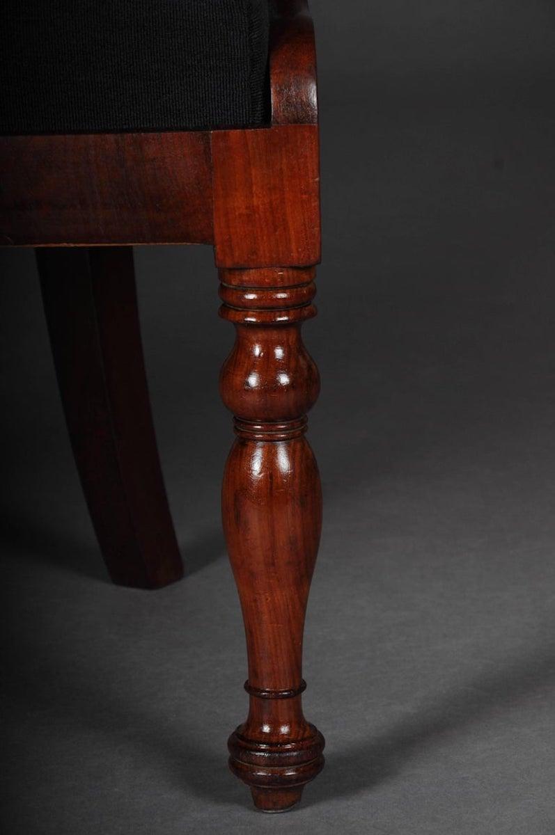 Antique Empire / Biedermeier Armchair, circa 1810, Mahogany For Sale 4