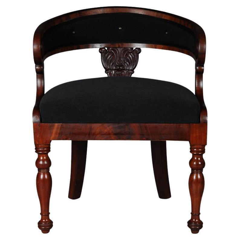Antique Empire / Biedermeier Armchair, circa 1810, Mahogany For Sale