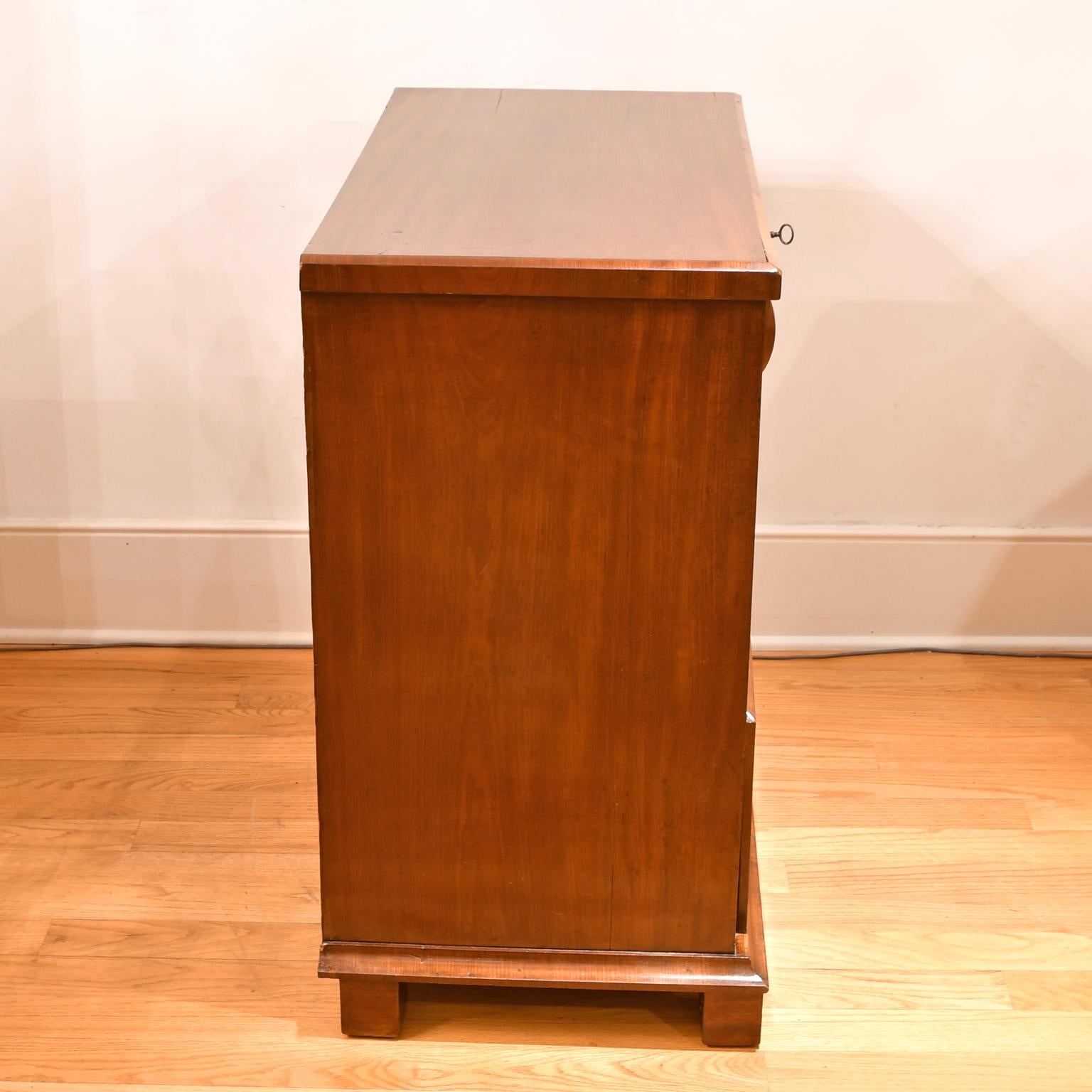 Hand-Crafted Antique Empire/ Biedermeier Chest of Drawers in West Indies Mahogany, c. 1825