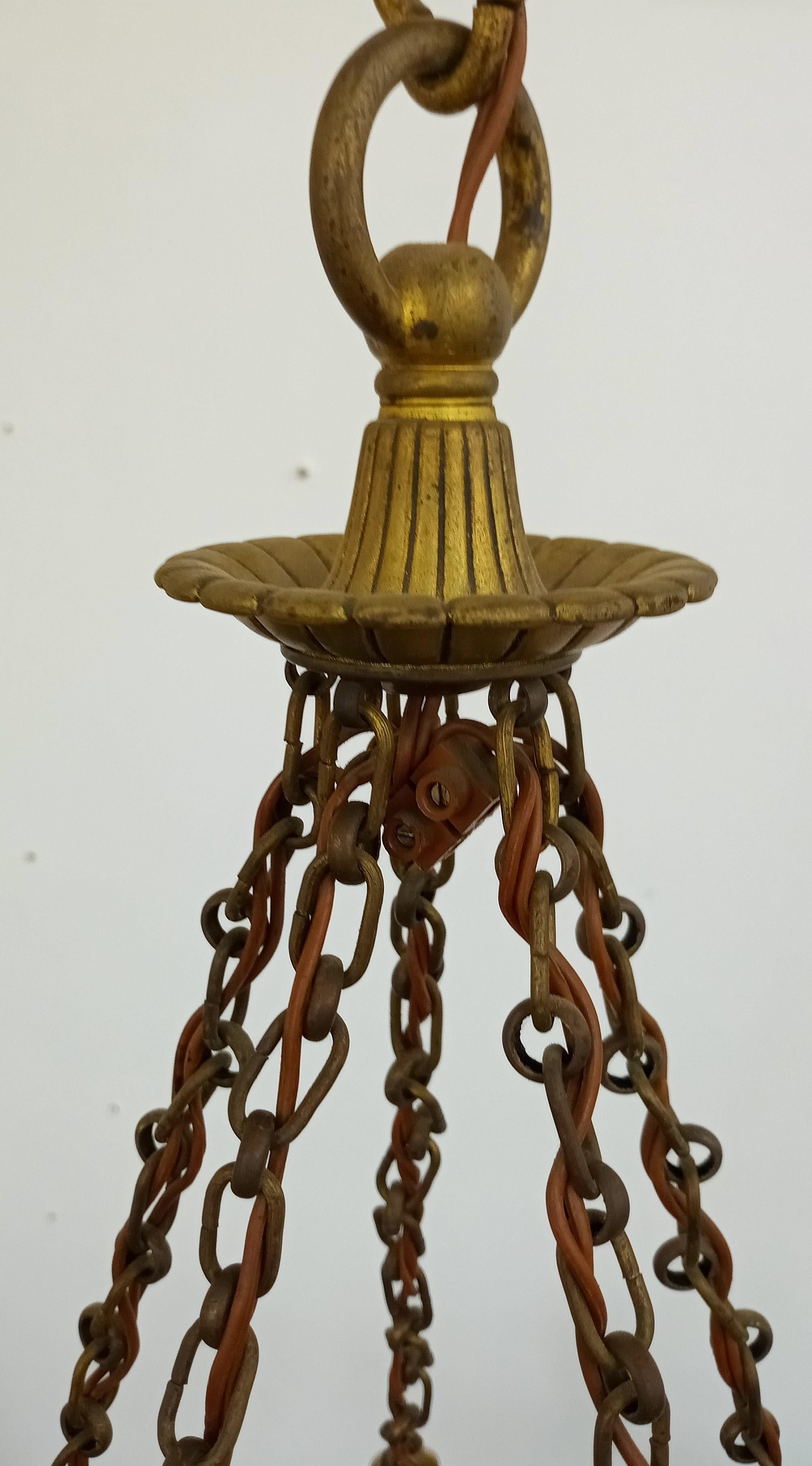 Metalwork antique empire chandelier For Sale