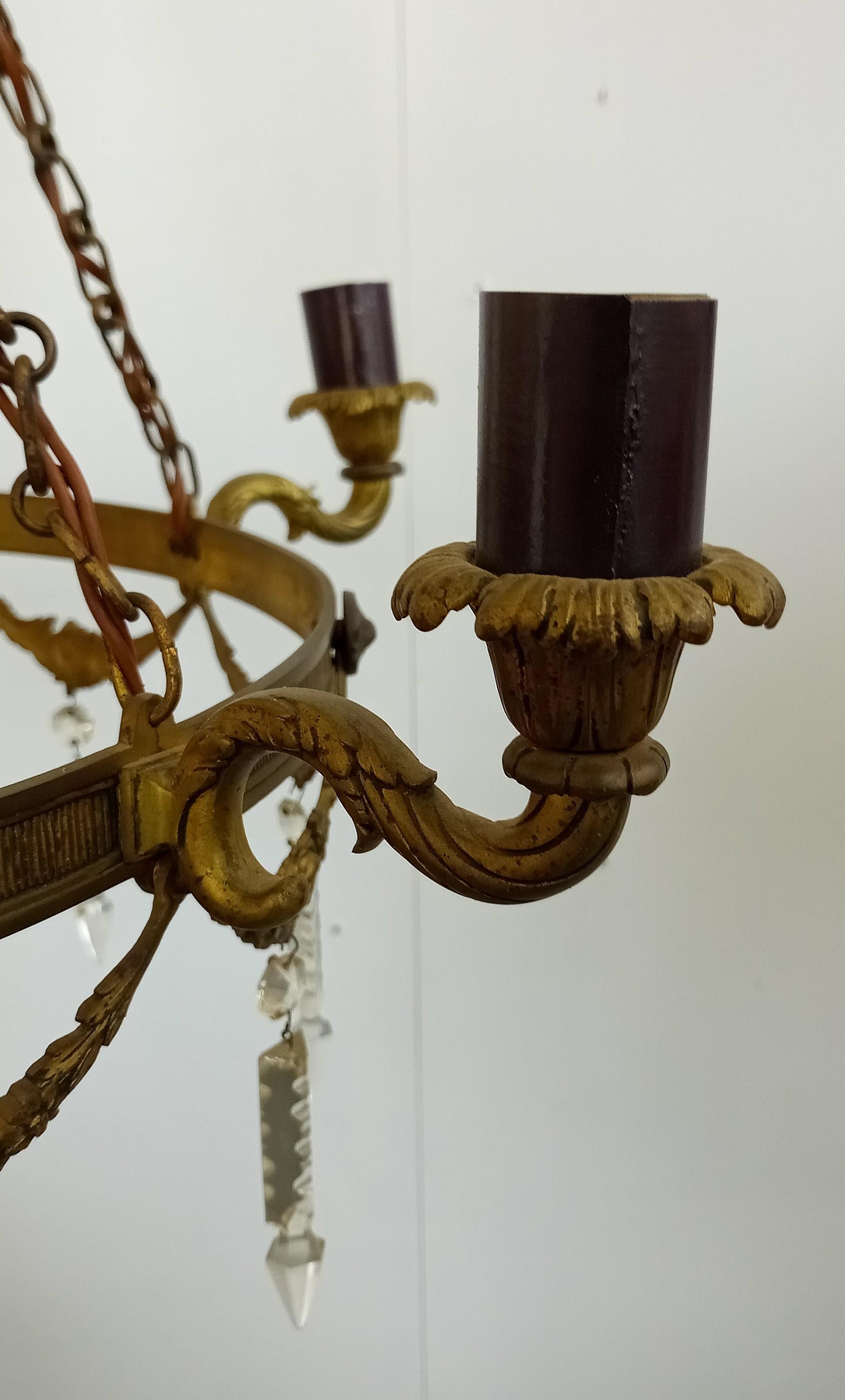 antique empire chandelier In Good Condition For Sale In Kiel, SH