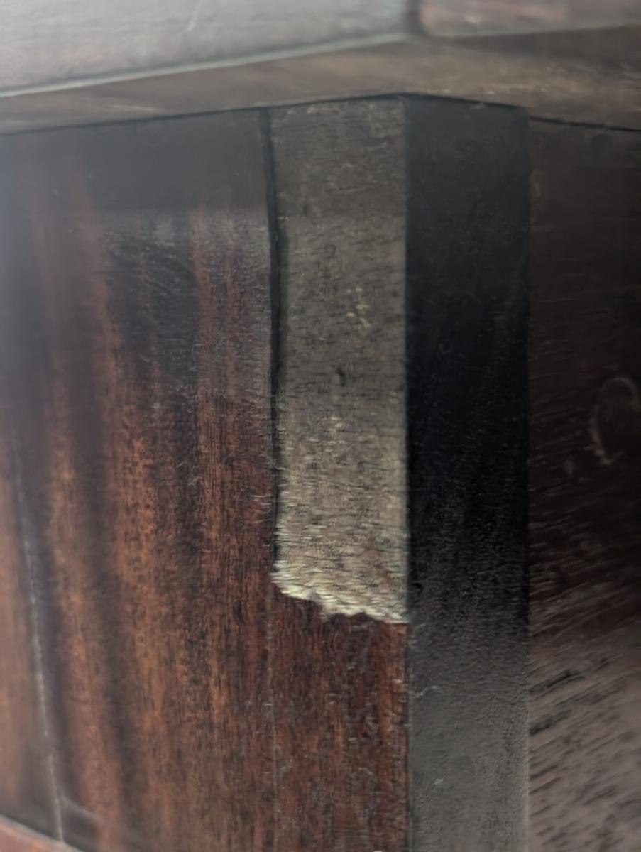 Antique Empire Drop Leaf Mahogany Table, Dining Table For Sale 6