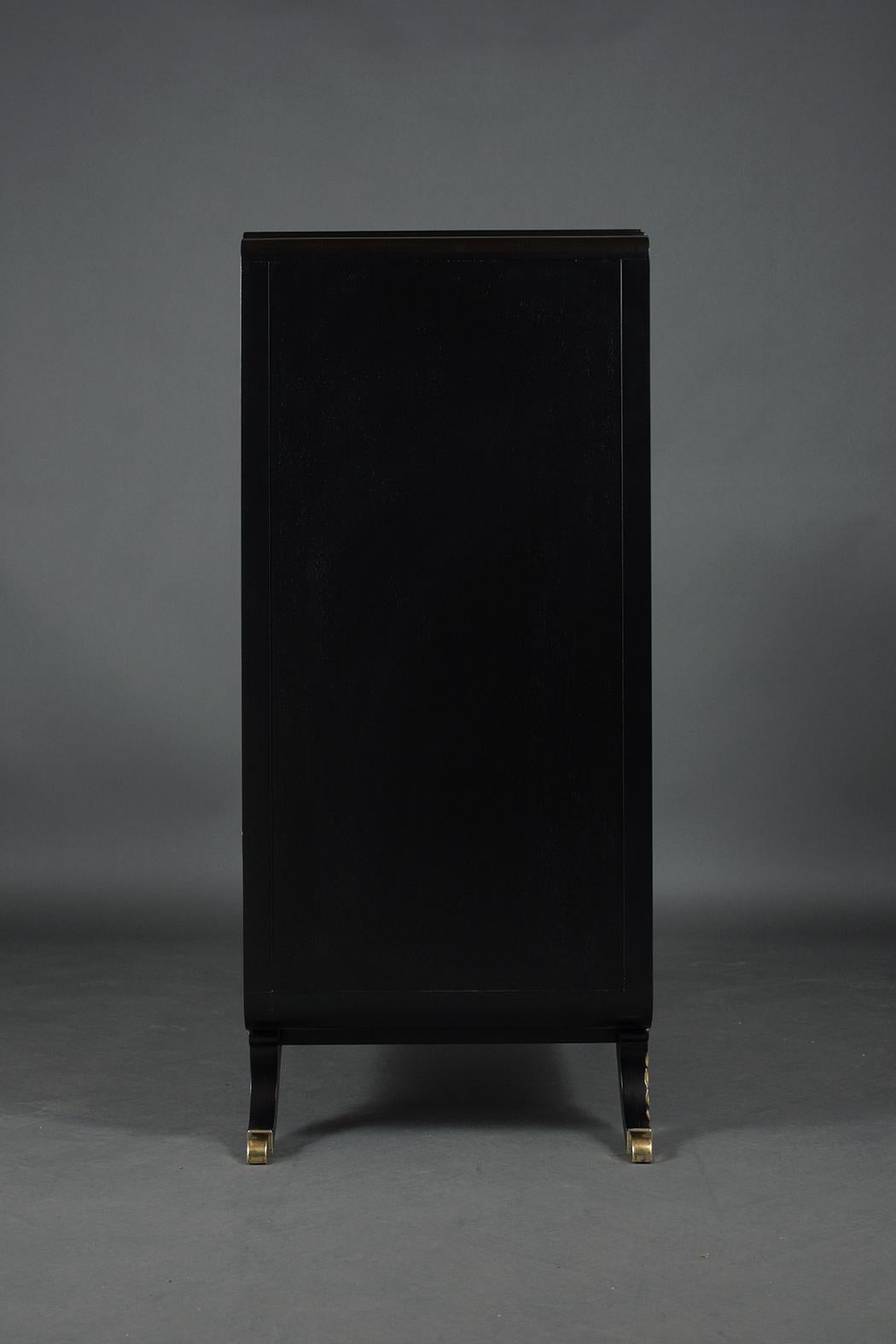 Empire Ebonized Commode 5