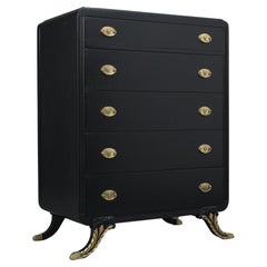 Empire Ebonized Commode