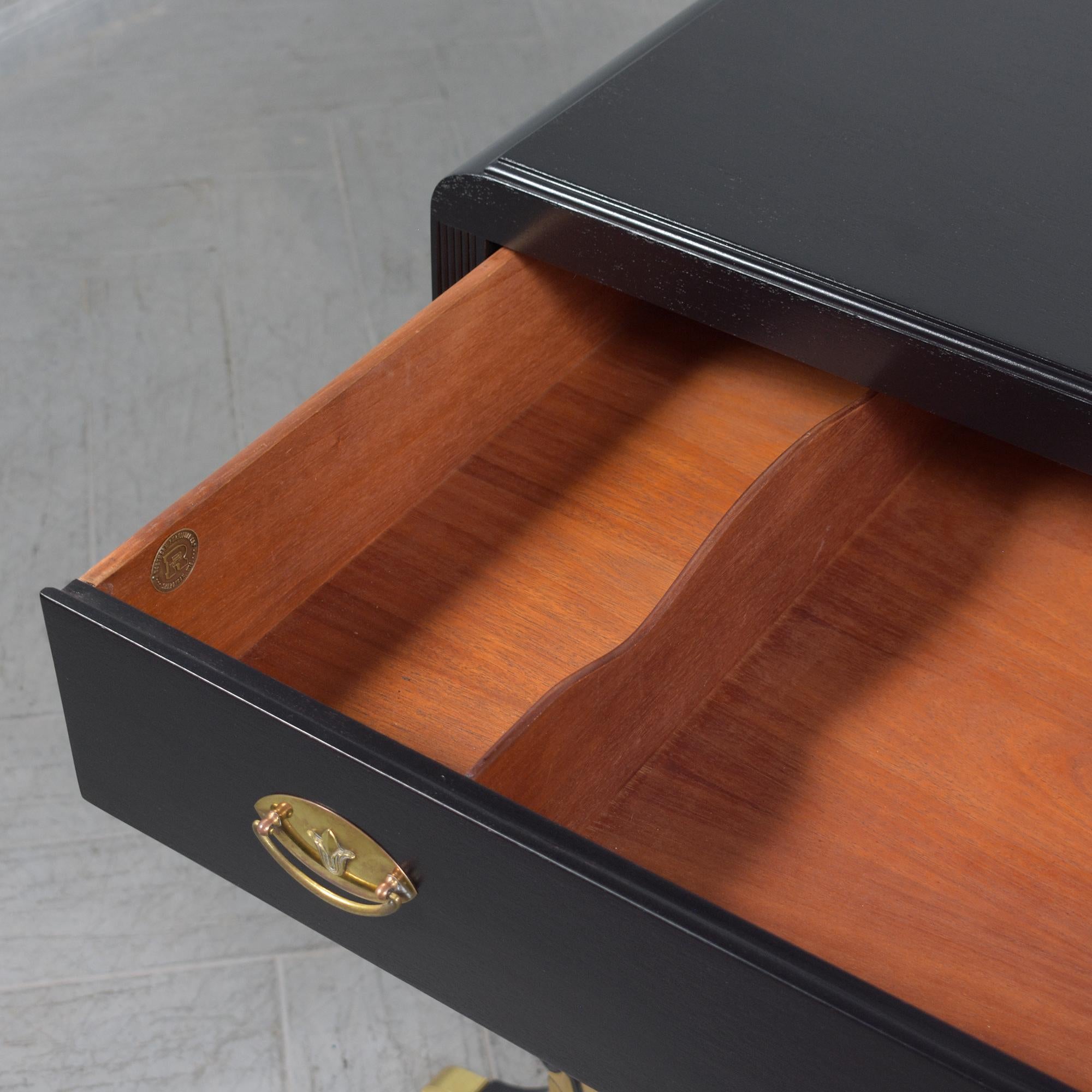 Antique Empire Ebonized Dresser: Timeless Craftsmanship Restored For Sale 2