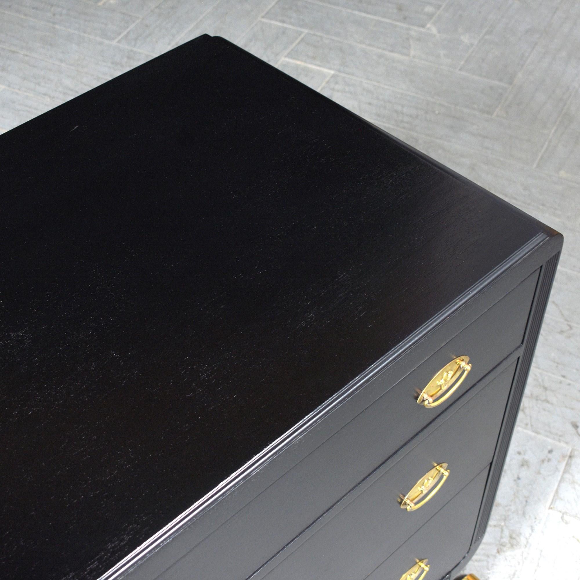 Antique Empire Ebonized Dresser: Timeless Craftsmanship Restored For Sale 5