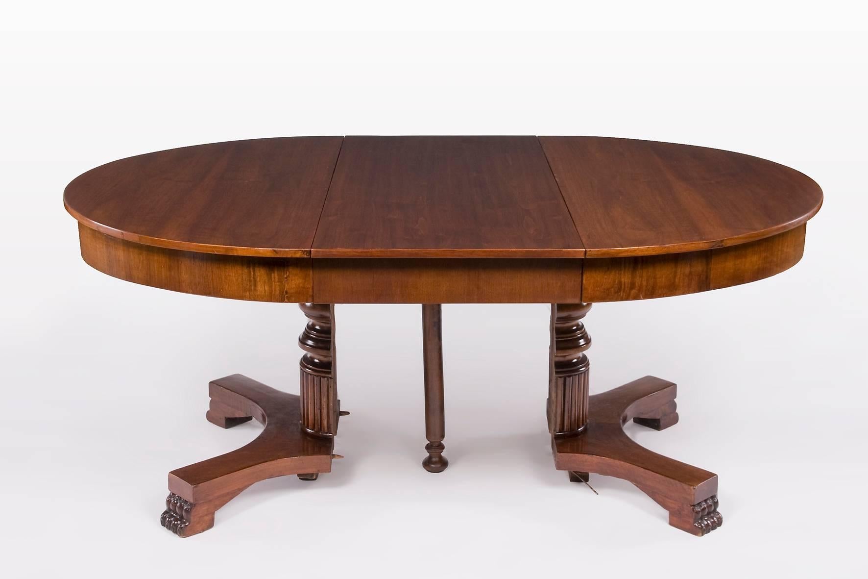 Antique Empire Extension Table from circa 1900 In Excellent Condition In Senden, NRW