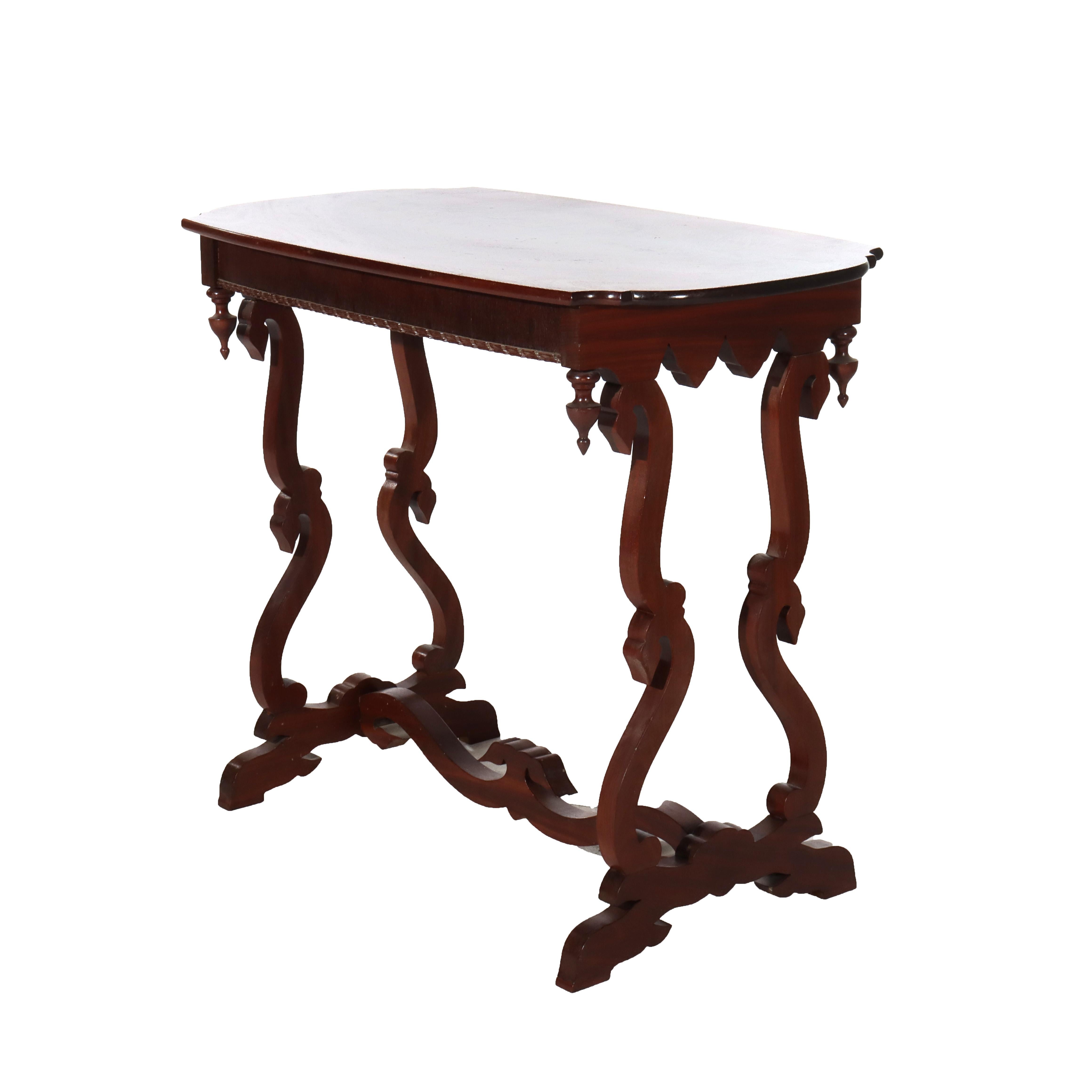 Antico supporto per lampada in mogano a fiamma impero C1870 In condizioni buone in vendita a Big Flats, NY