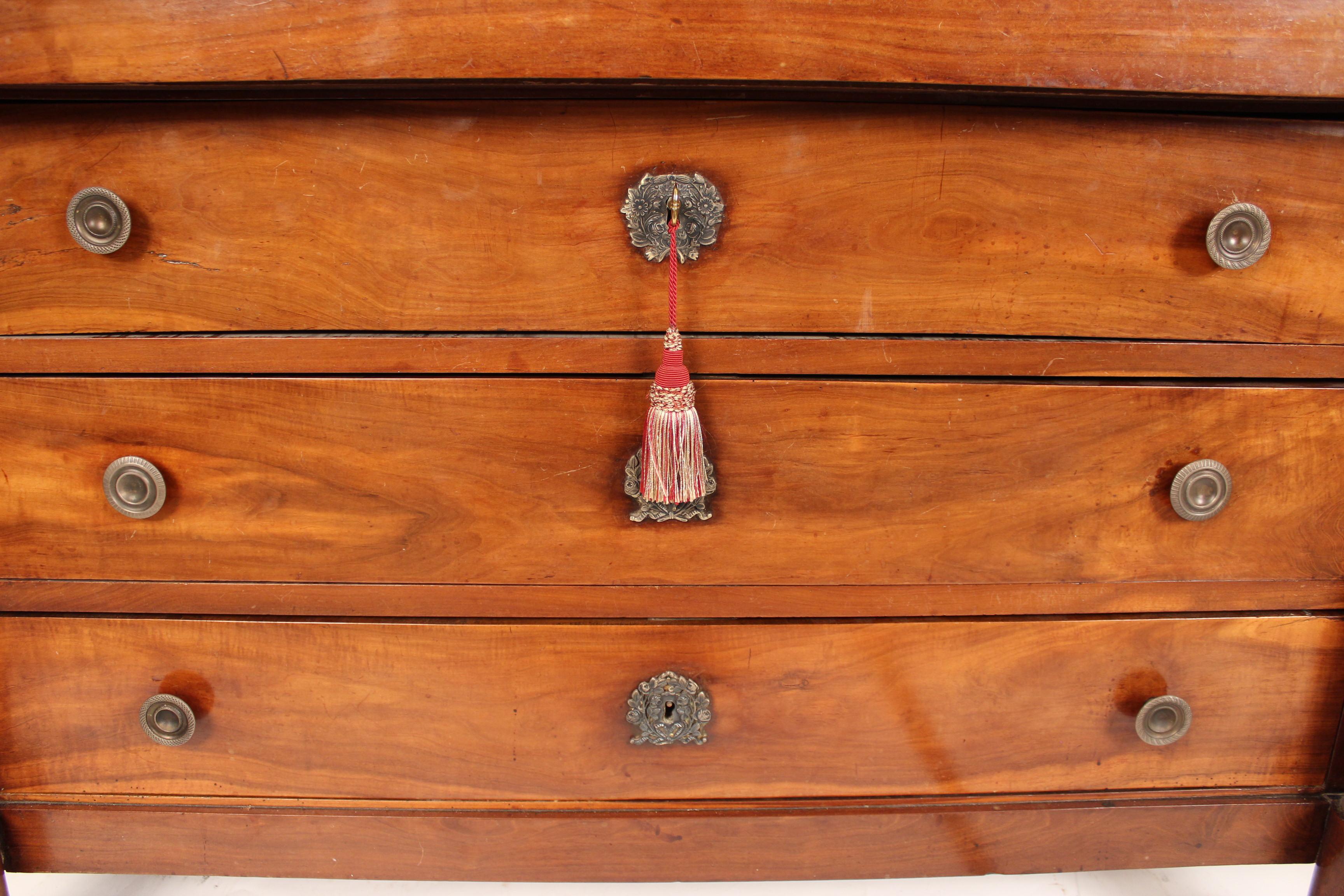 Antique Empire Fruit Wood Chest of Drawers 1