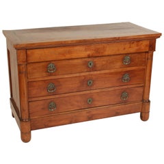 Antique Empire Fruit Wood Chest of Drawers
