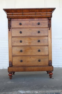 Antique Empire Highboy Dresser