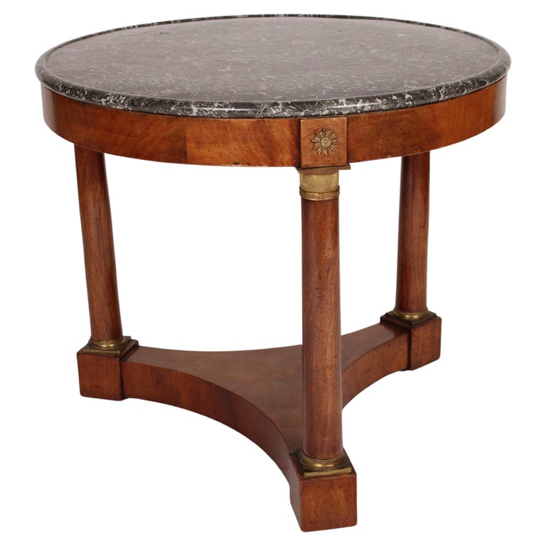Antique Empire Mahogany Center / Side Table at 1stDibs