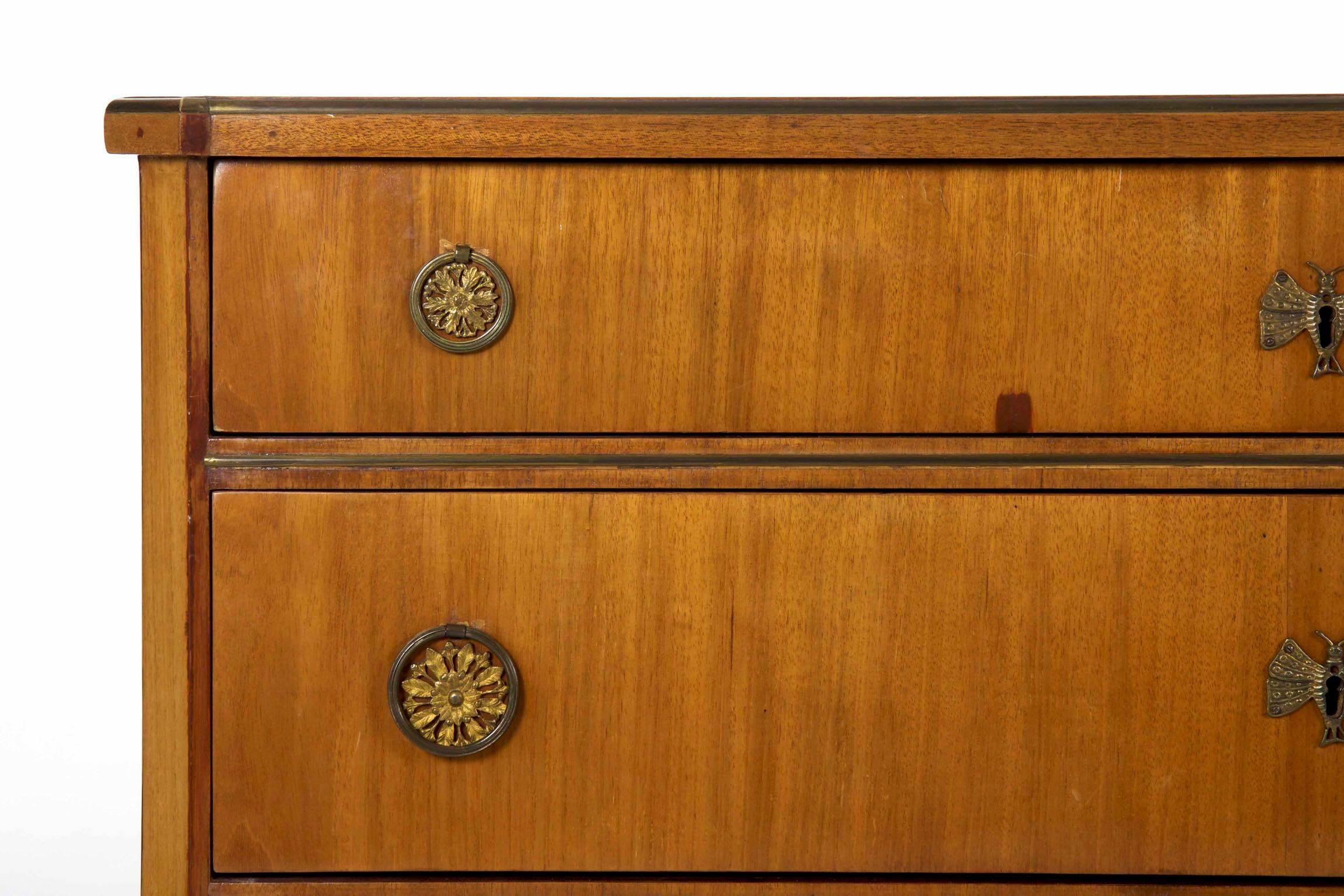 Antique Empire Mahogany Commode Chest of Drawers, 19th Century 7