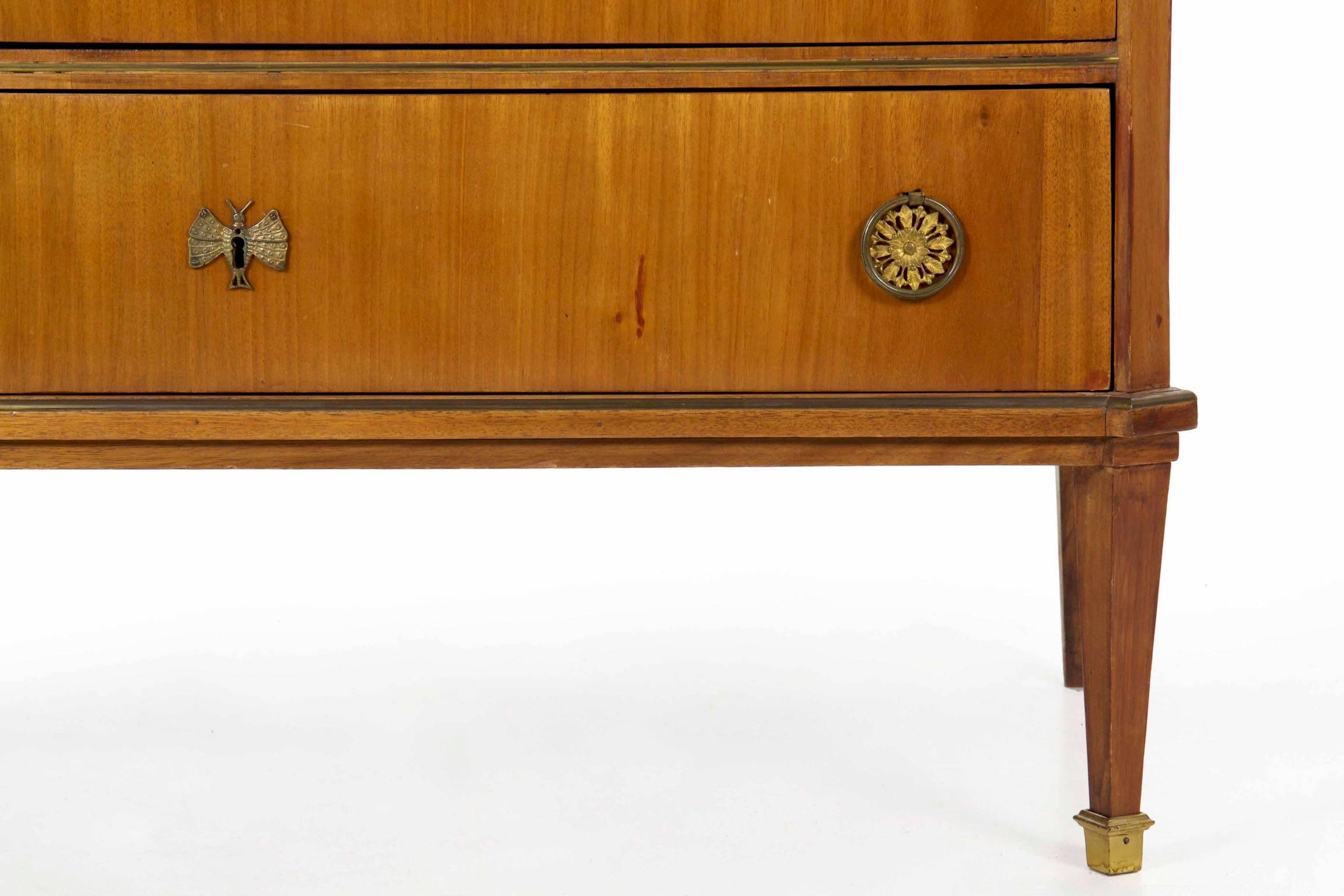 Antique Empire Mahogany Commode Chest of Drawers, 19th Century 8