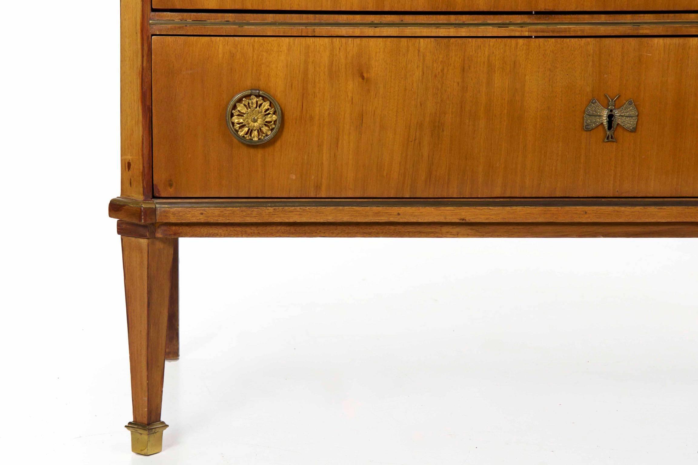 Antique Empire Mahogany Commode Chest of Drawers, 19th Century 9