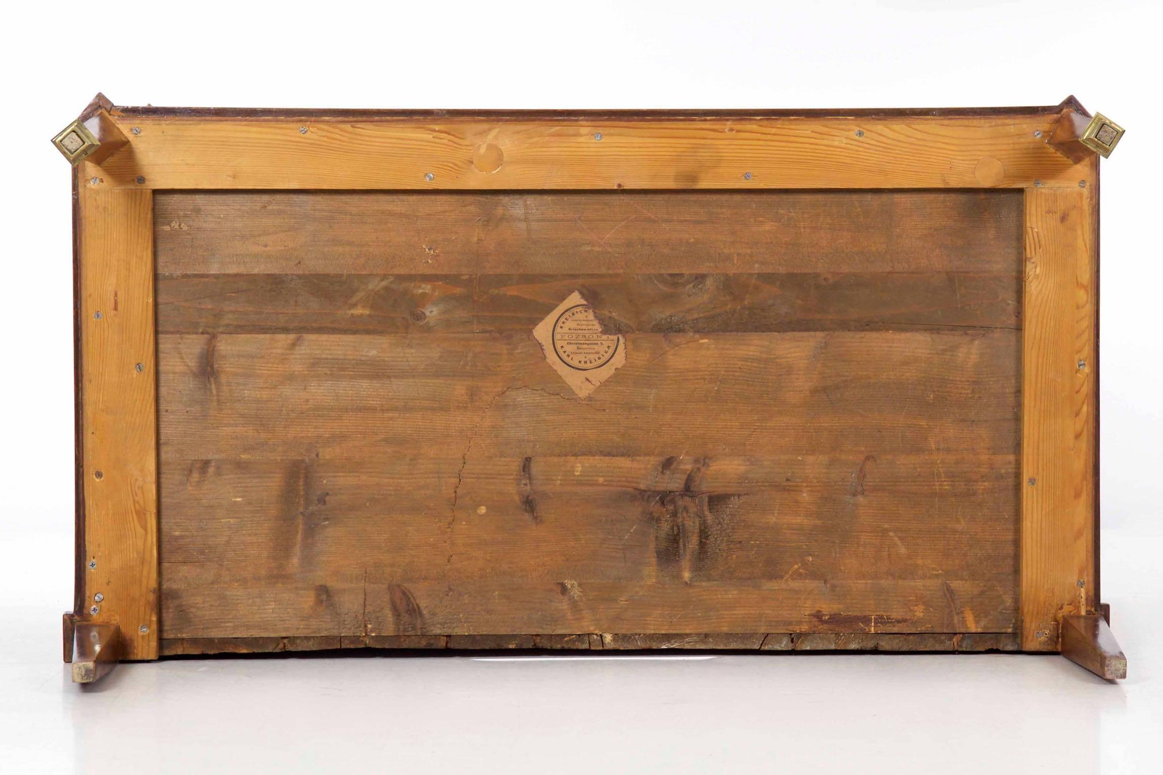 Antique Empire Mahogany Commode Chest of Drawers, 19th Century 15