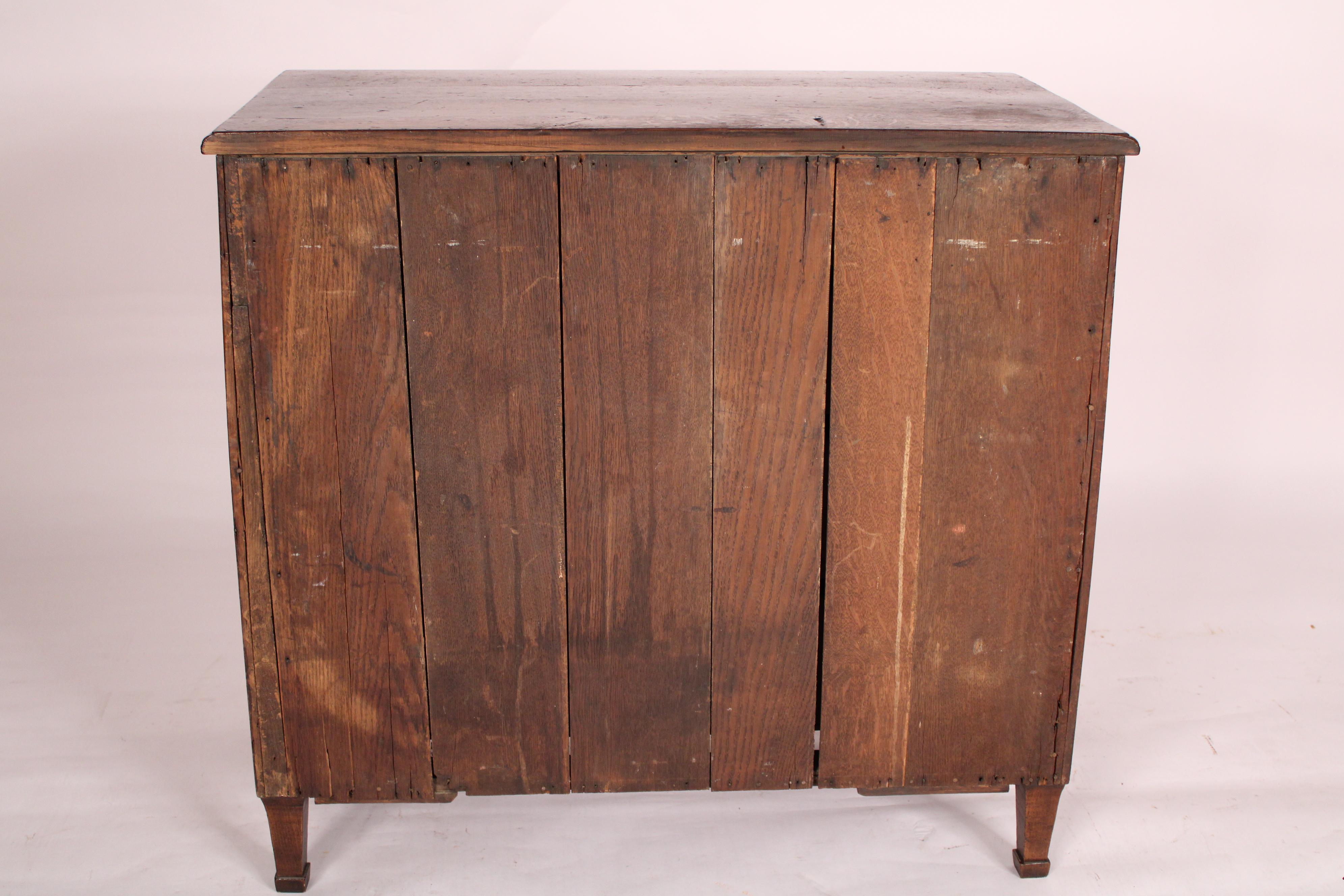 Antique Empire Oak and Burl Elm Chest of Drawers 5