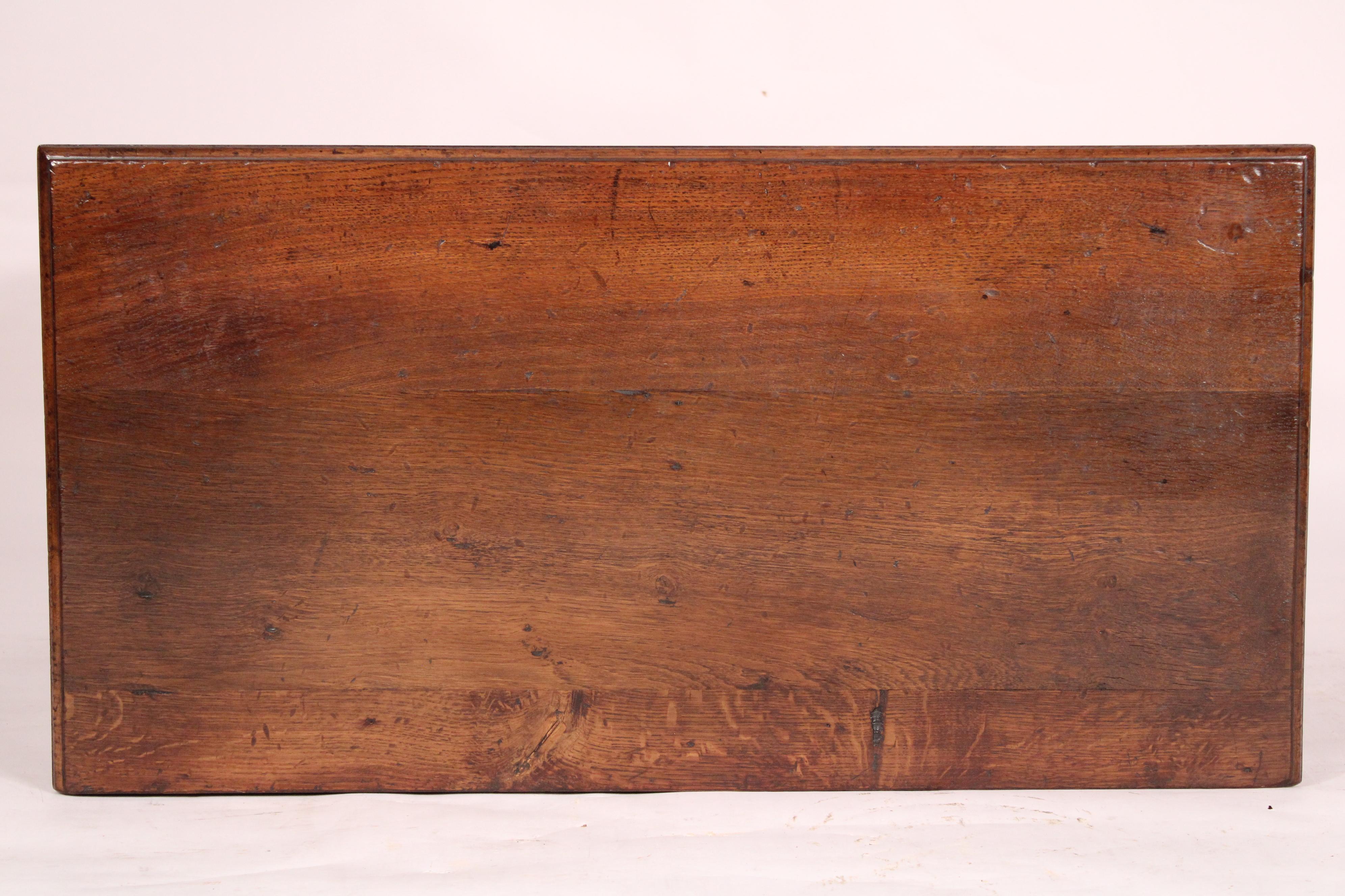 19th Century Antique Empire Oak and Burl Elm Chest of Drawers