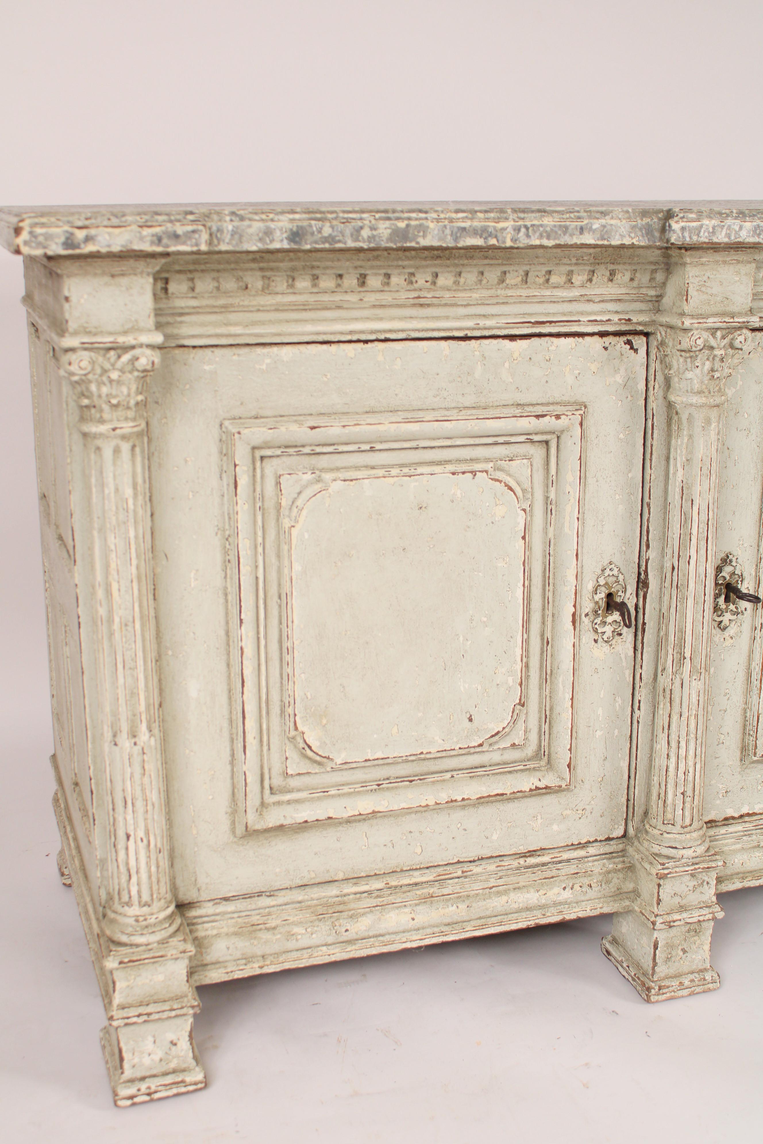 Antique Empire Painted Buffet For Sale 2