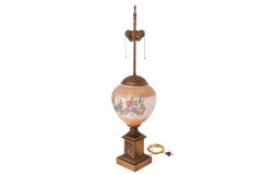 Antique Empire Painted Globe Table Lamp