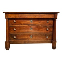 Antique Empire Period Cherrywood Commode, French, circa 1820