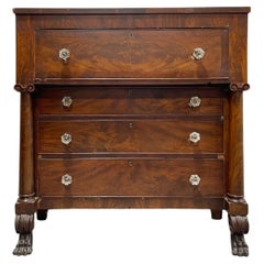 Antique Empire Period Mahogany Chest of Drawers, c. 1850’s