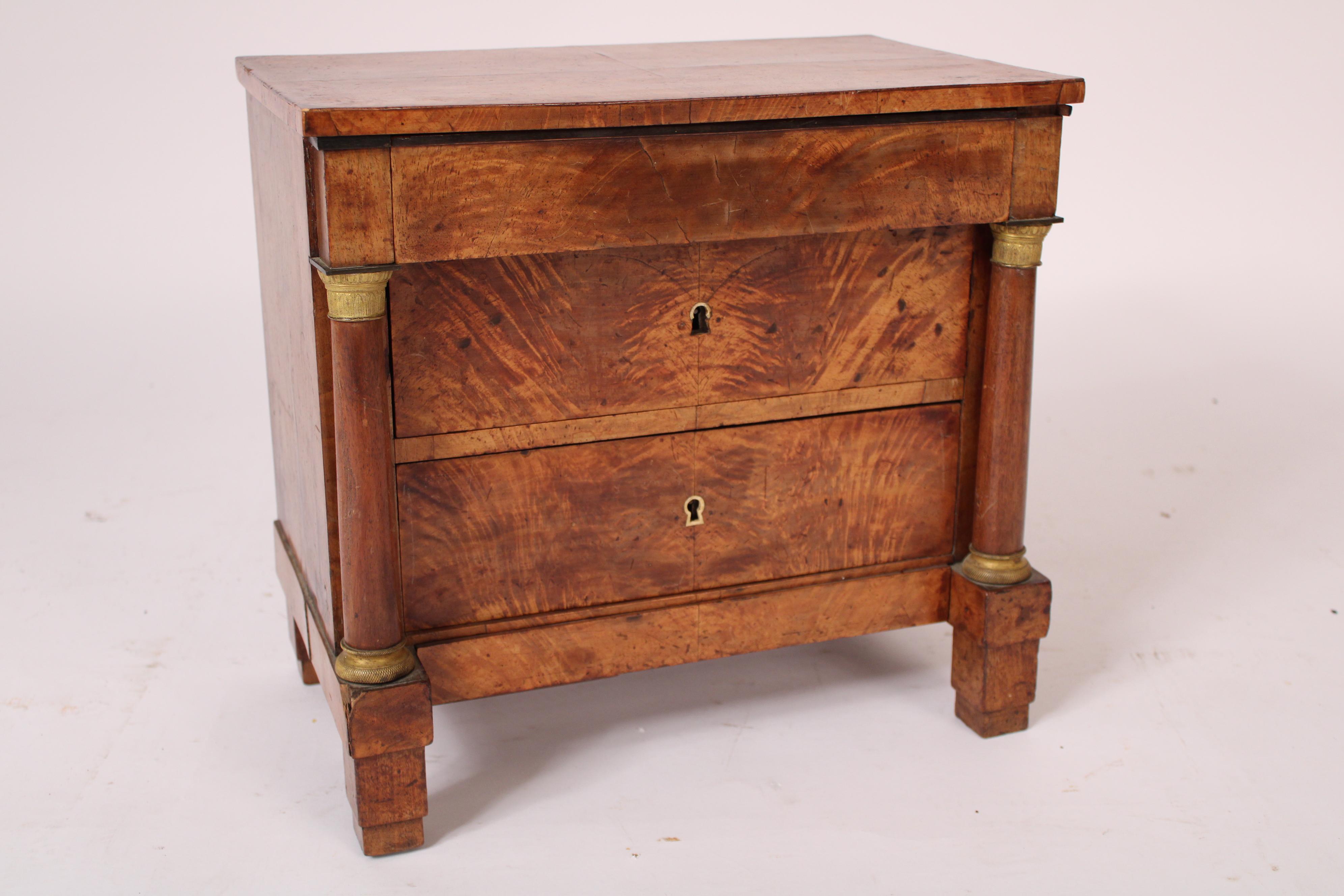 European Antique Empire Salesman Sample Chest of Drawers For Sale