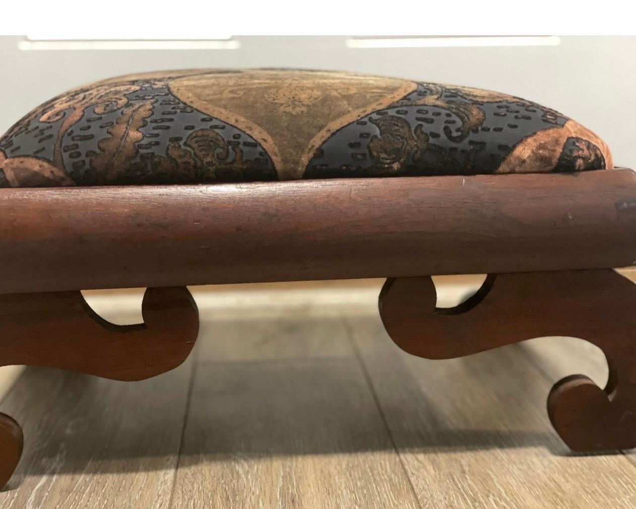 Antique Empire Scroll Footstool 5