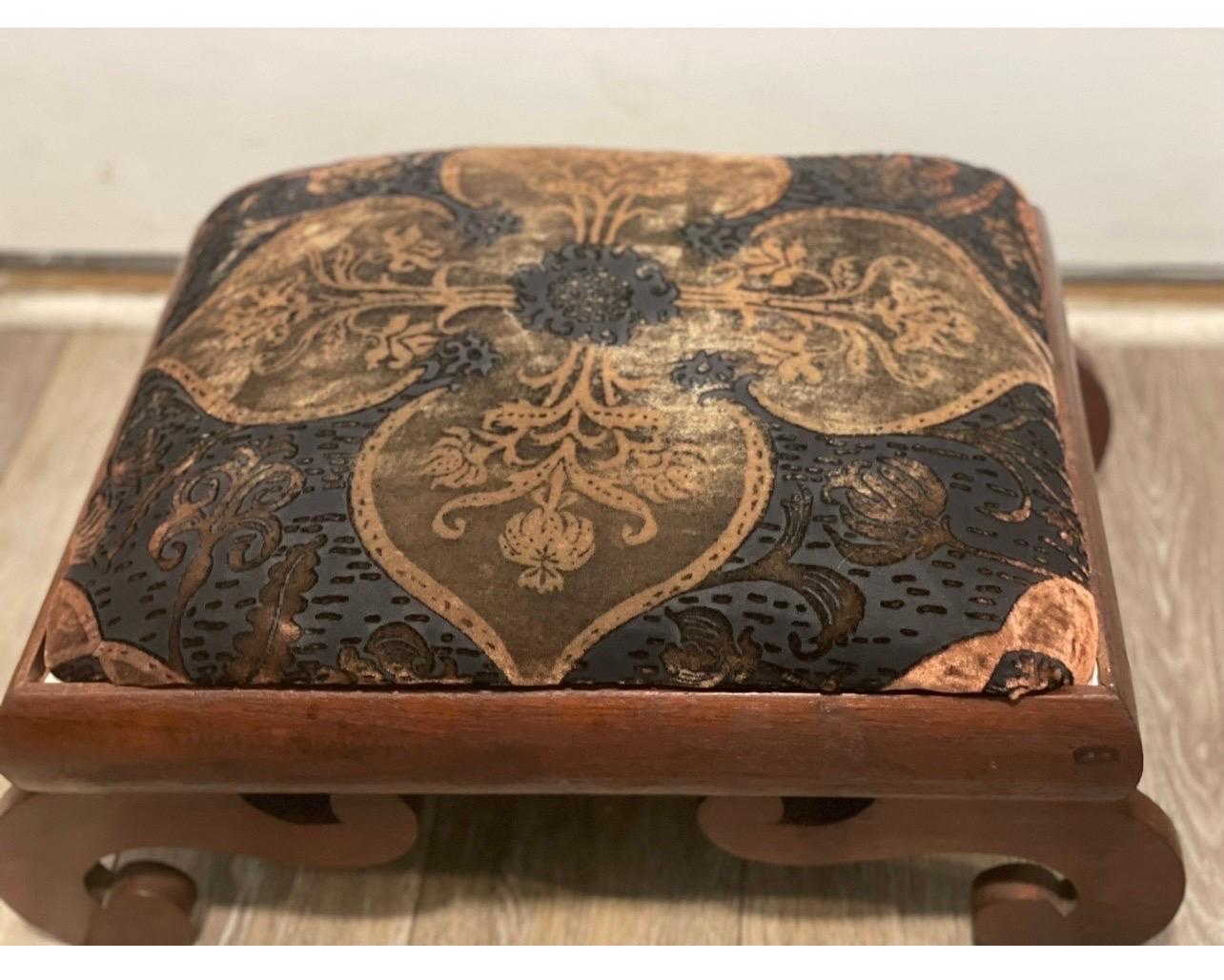Antique Empire Scroll Footstool 6