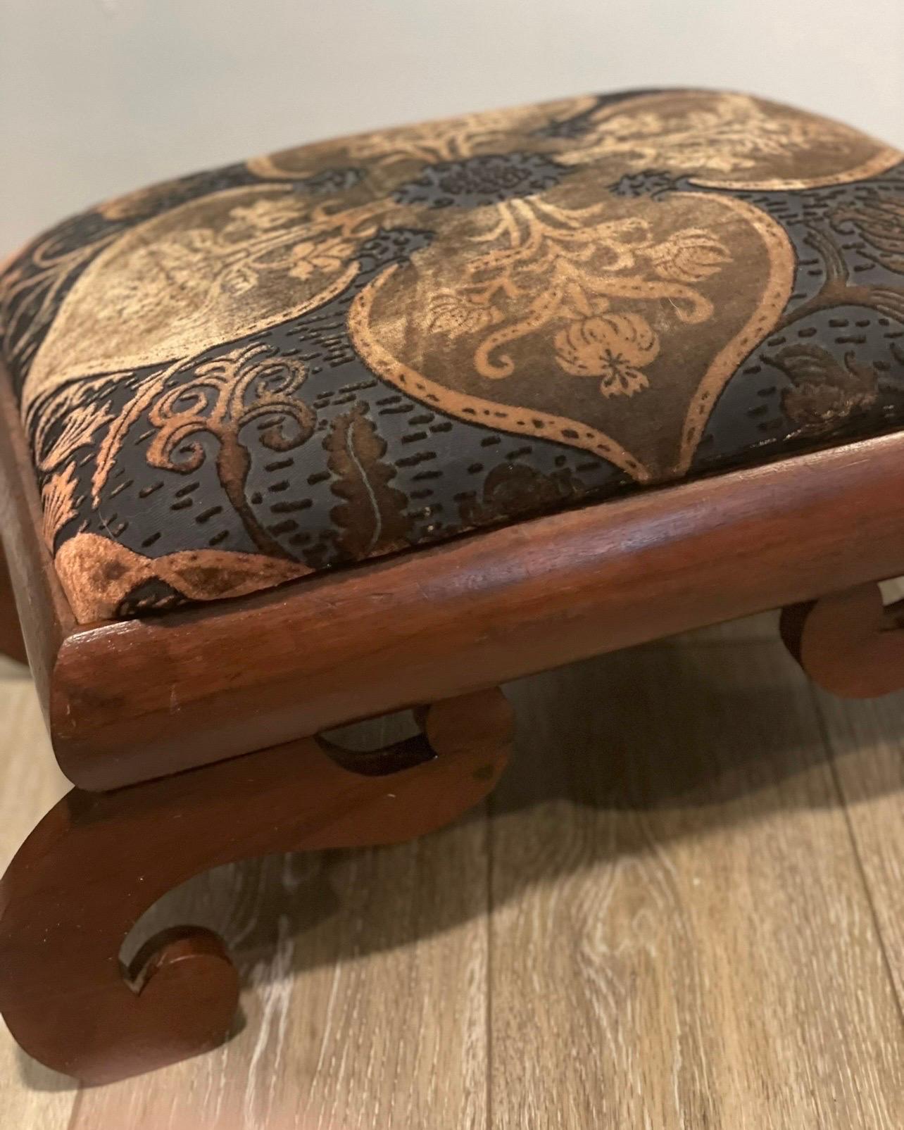 Antique Empire Scroll Footstool 2
