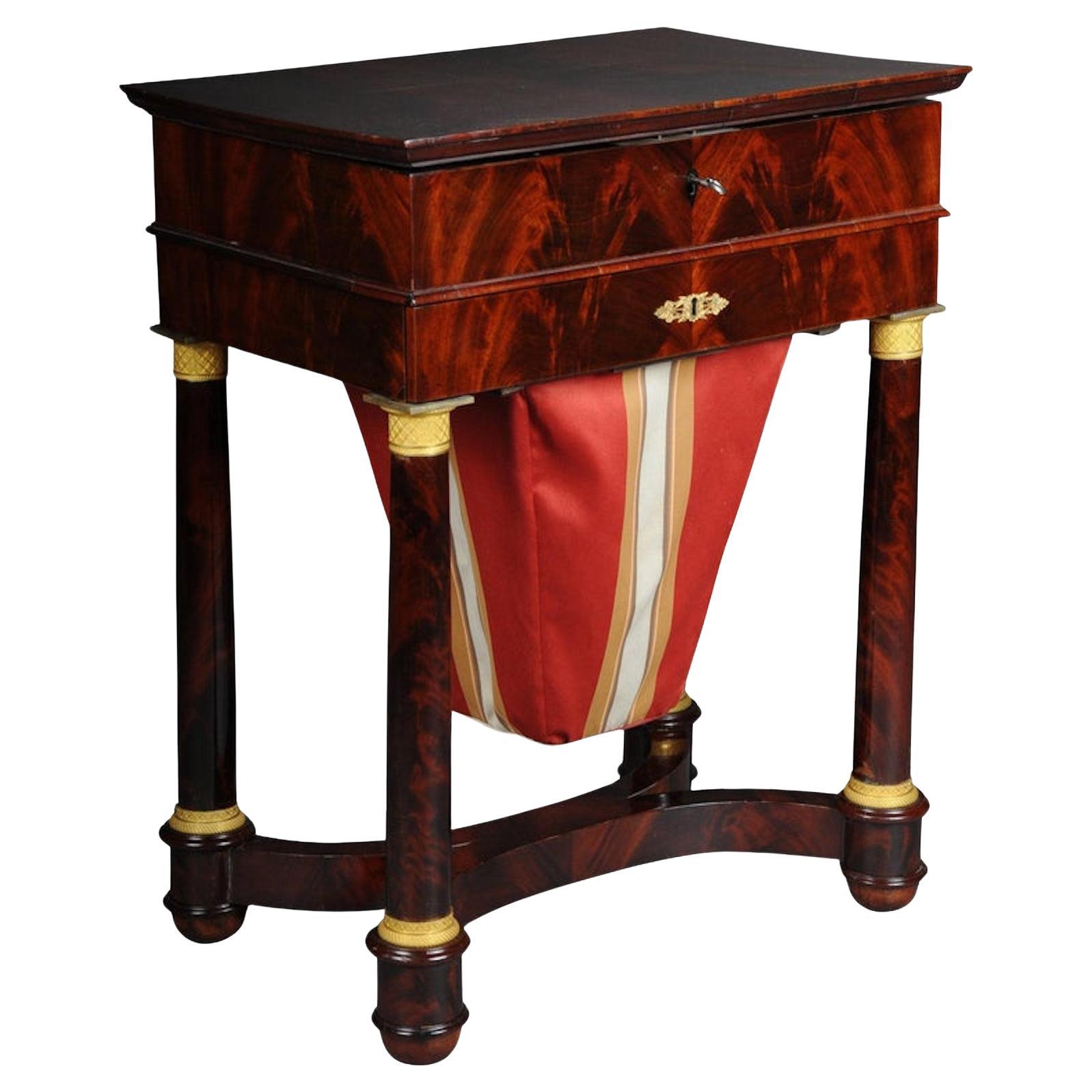 Antique Empire Sewing Table, Paris, circa 1810