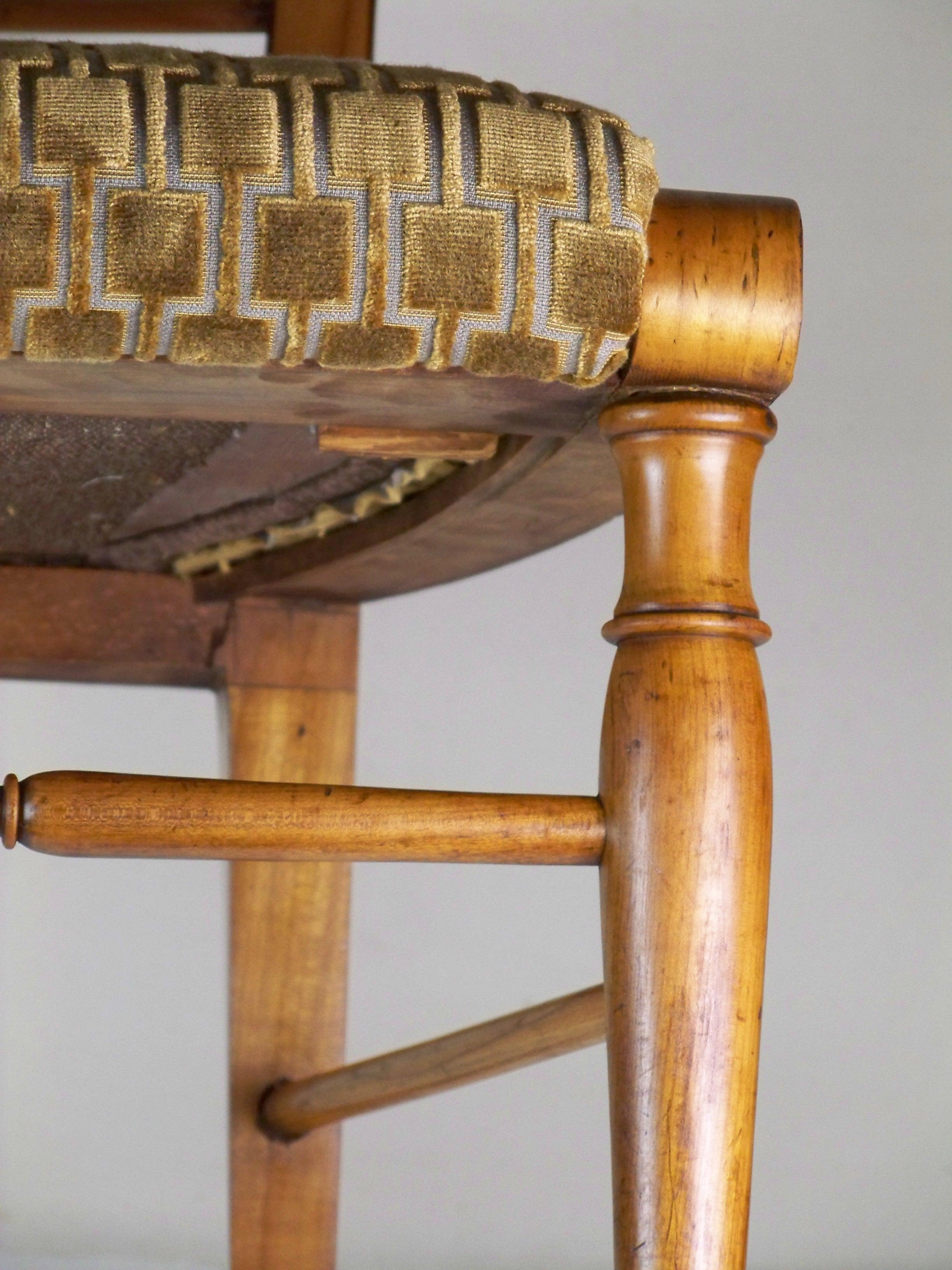 Antique Empire Side Chair, circa 1830, Empire / Biedermeier For Sale 6