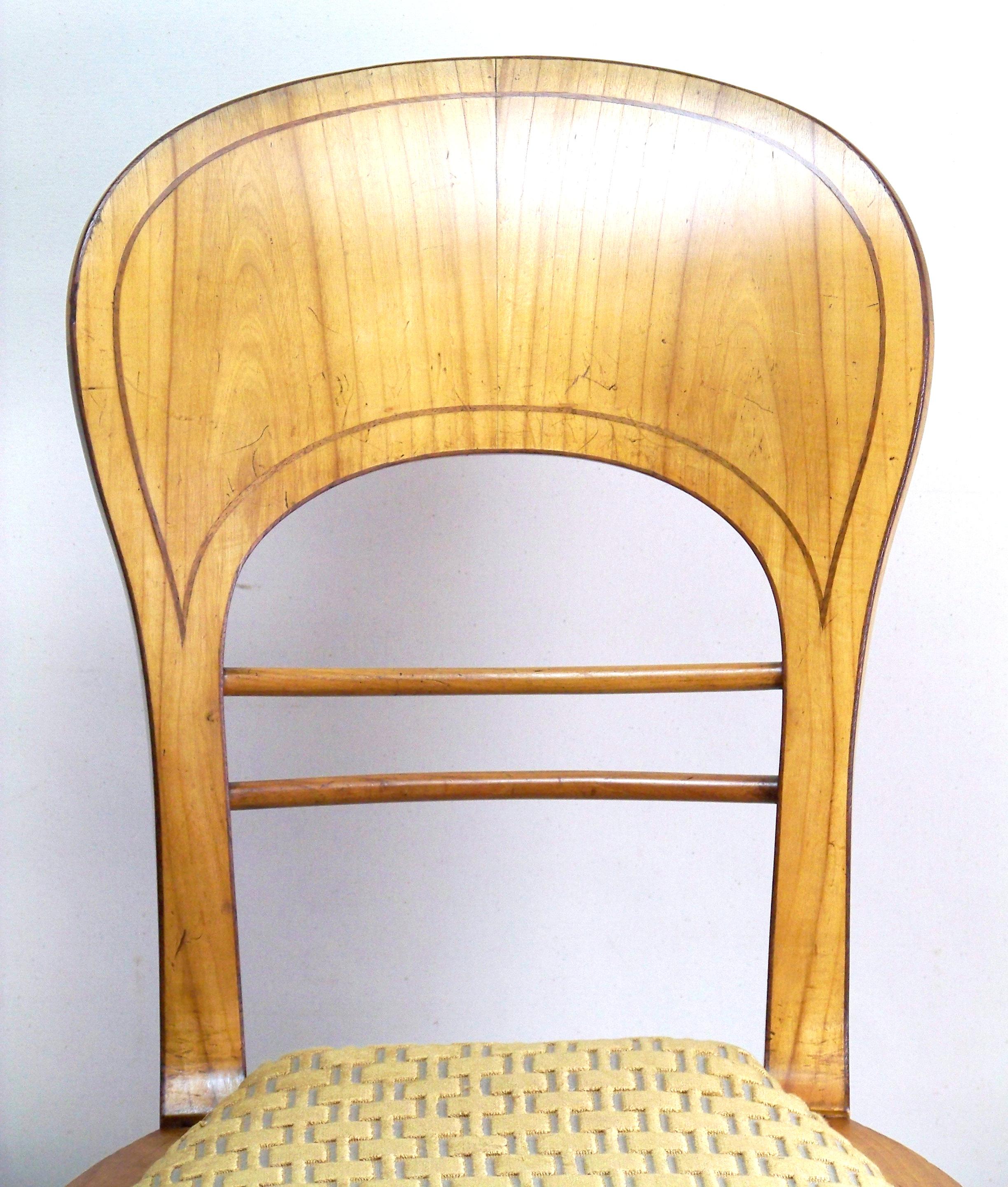 Austrian Antique Empire Side Chair, circa 1830, Empire / Biedermeier For Sale