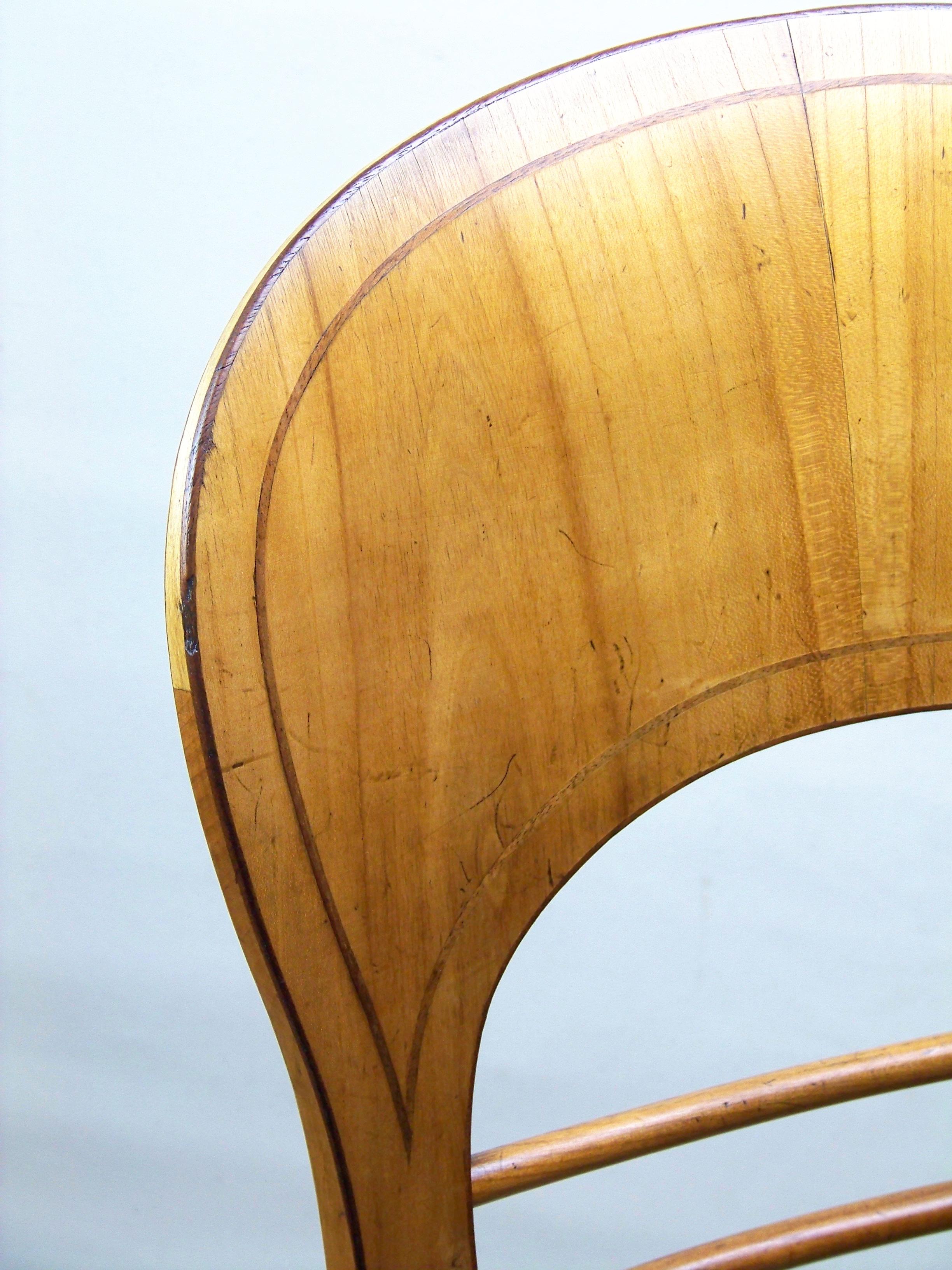 19th Century Antique Empire Side Chair, circa 1830, Empire / Biedermeier For Sale