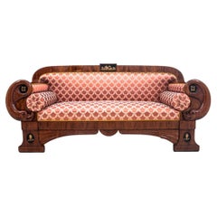 Antikes Empire-Sofa, Nordeuropa, um 1900