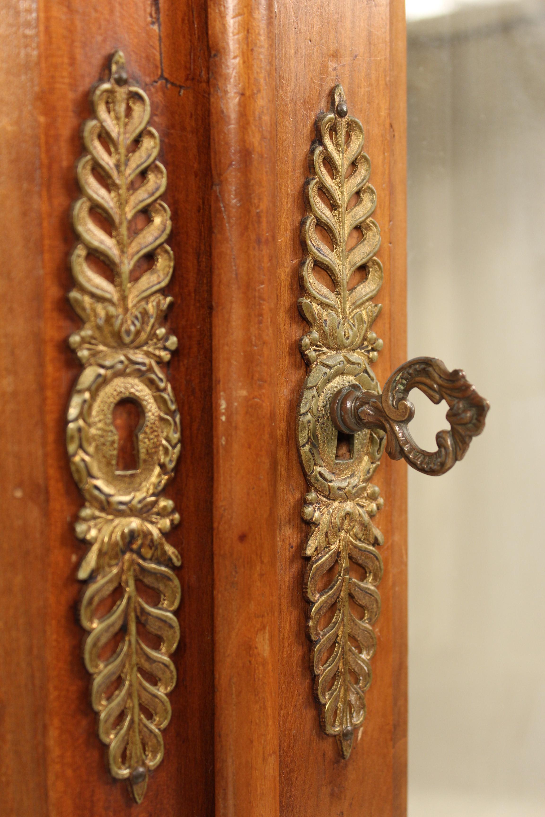 Antique Empire Style Bookcase/ Display Cabinet 4