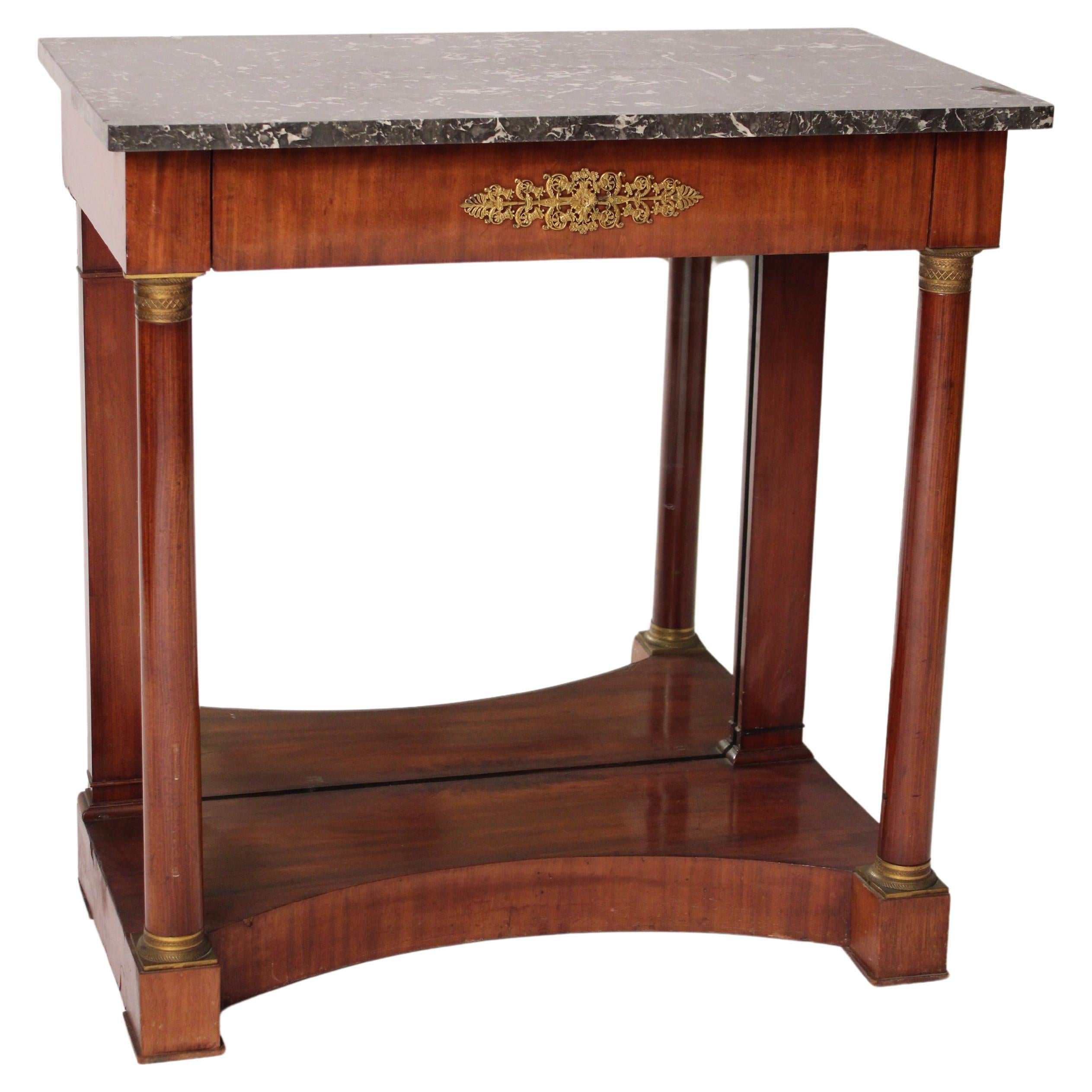 Antique Empire Style Console Table