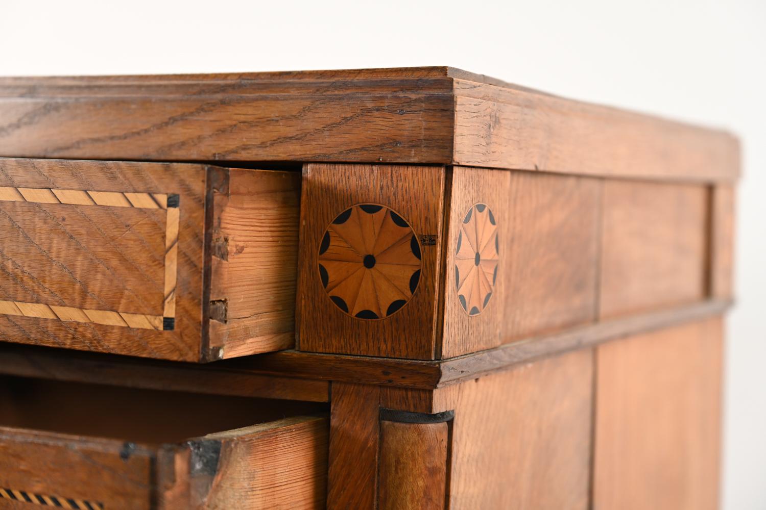 Antique Empire Style Elm Chest of Drawers, c. 1850 3